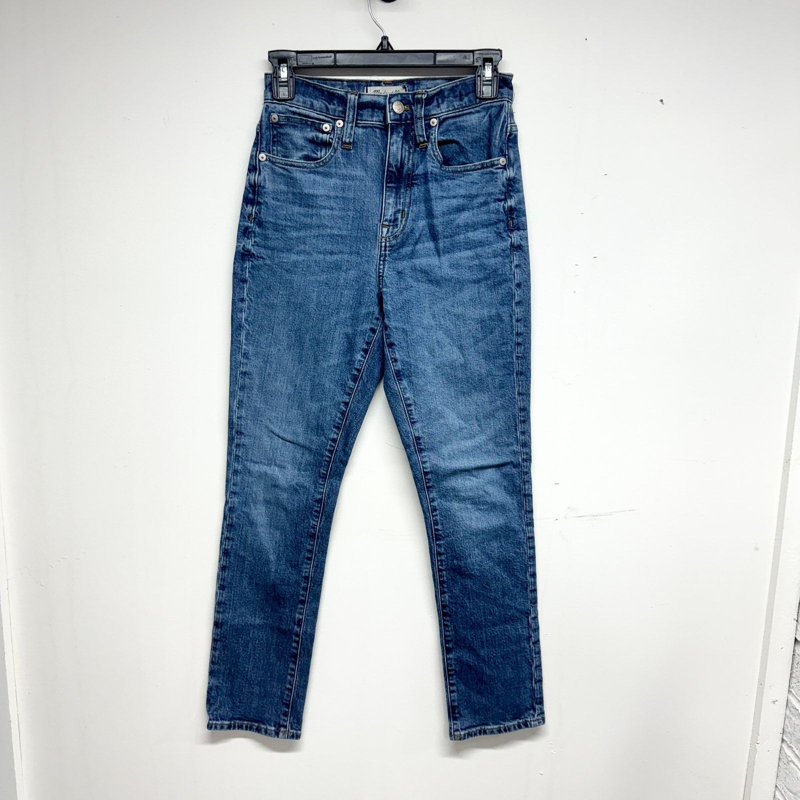 Madewell Madewell Women The High Rise Dark Washed Slim Boy Jean Sz 24 Size 24" / US 00 / IT 34 - 1 Thumbnail
