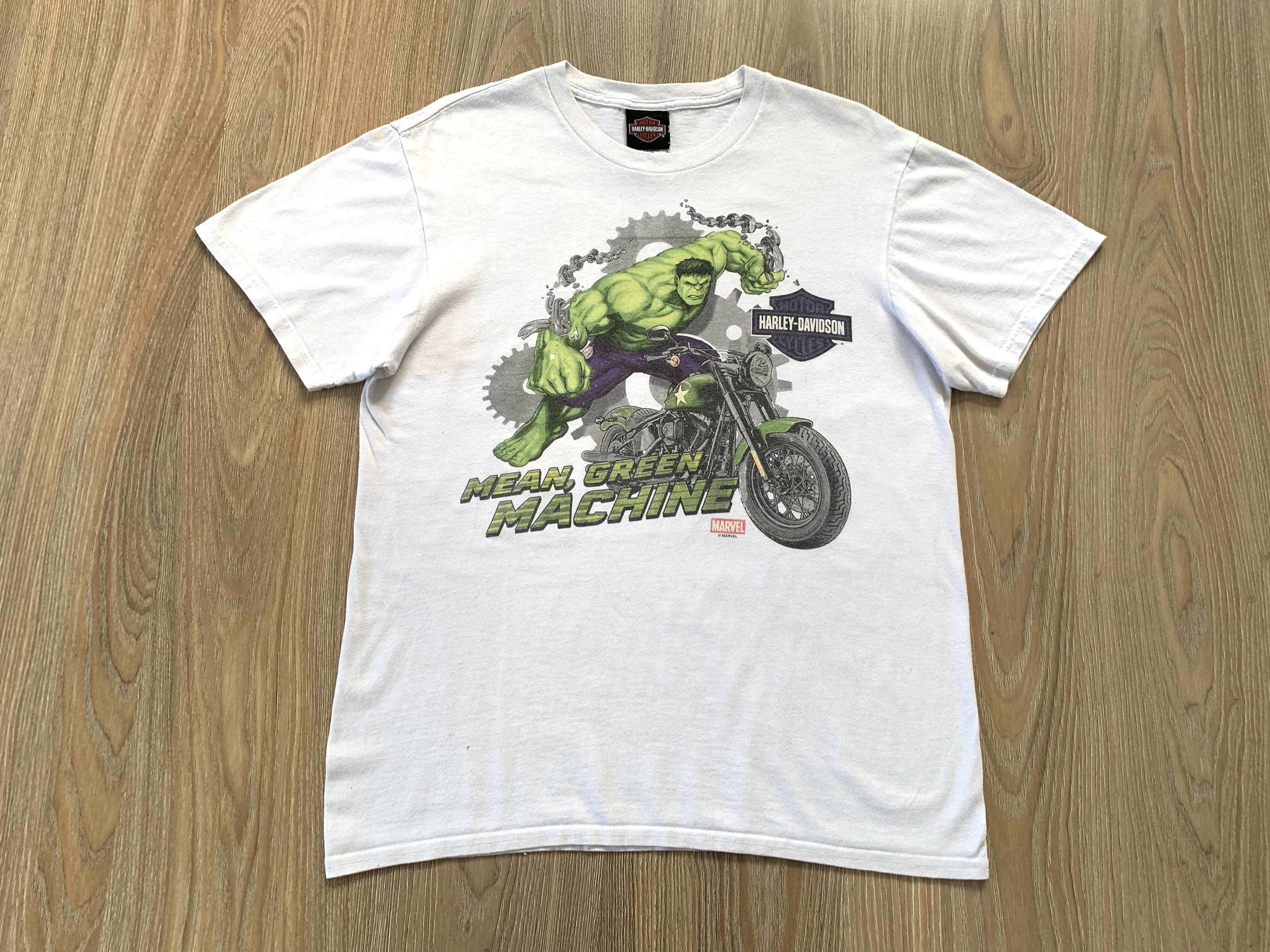 Harley Davidson Mens Harley Davidson Marvel The Hulk Motorcycle T Shirt Size US M / EU 48-50 / 2 - 2 Thumbnail