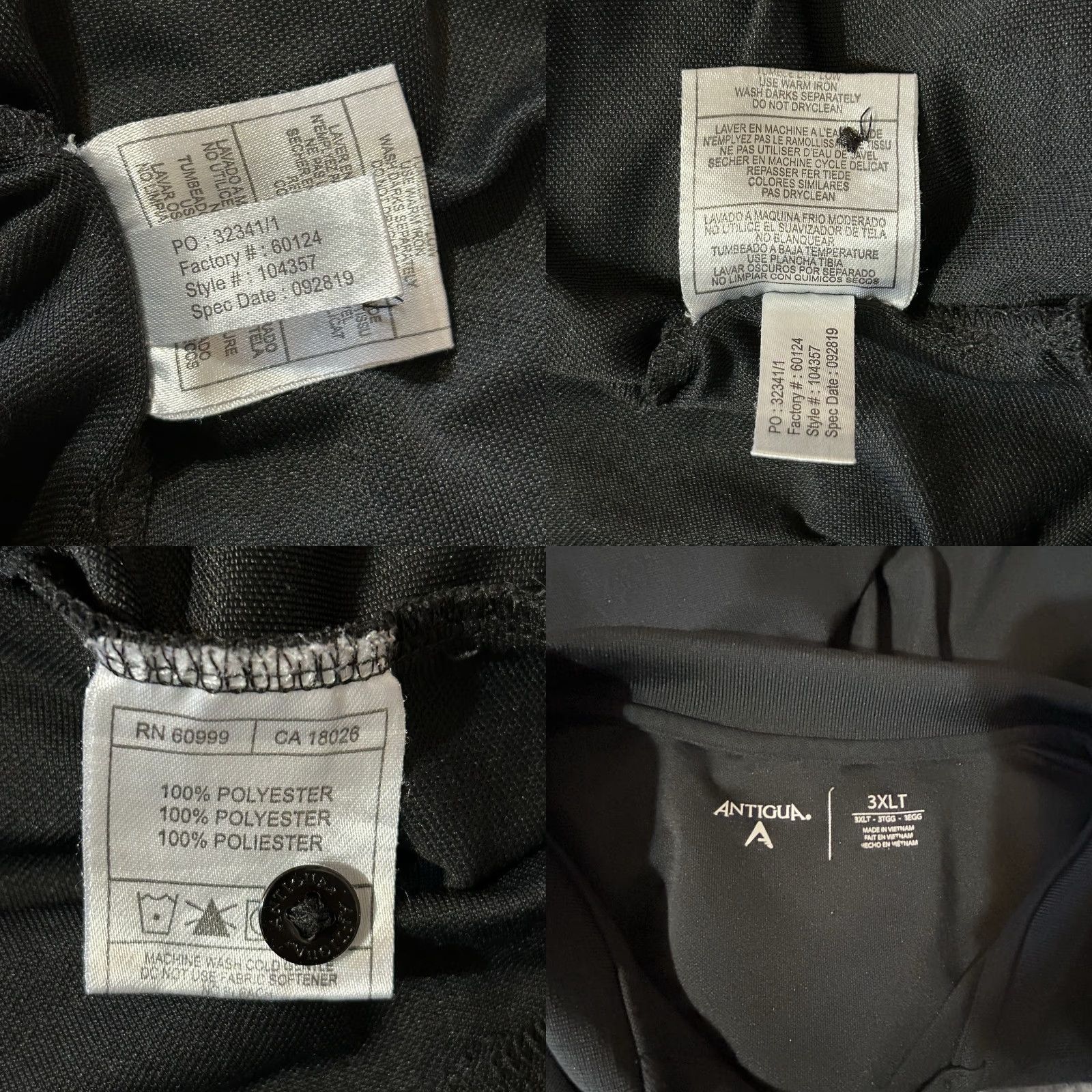 Vintage Pittsburgh Penguins Polo Shirt Men 3XL Black Button Collar Chest Logo Antigua Sports NHL Shirt Size US XXL / EU 58 / 5 - 9 Thumbnail