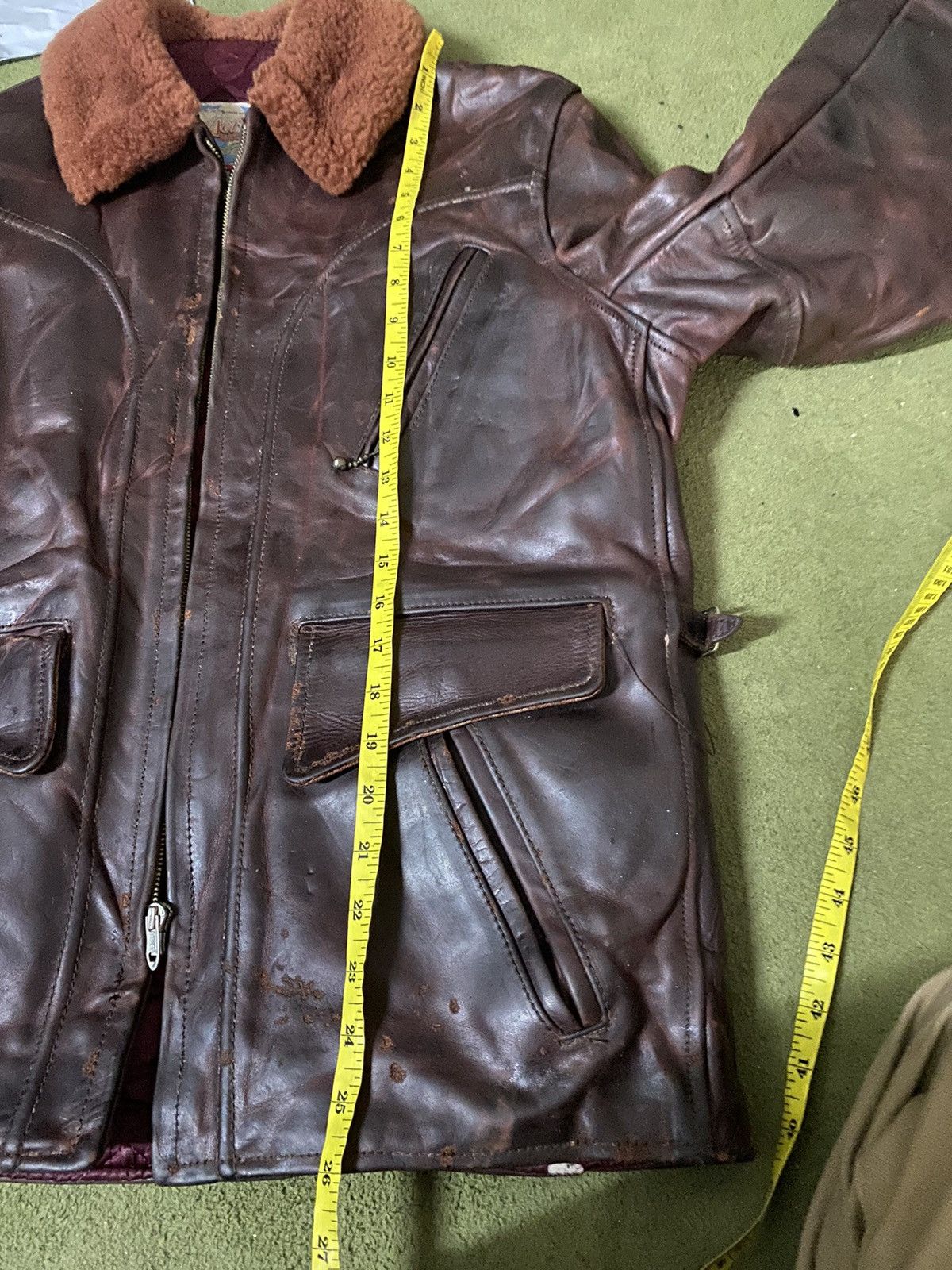 Aero Leathers 🔥Vintage Aero Leather halfbelt highwayman jacket Size US S / EU 44-46 / 1 - 15 Thumbnail