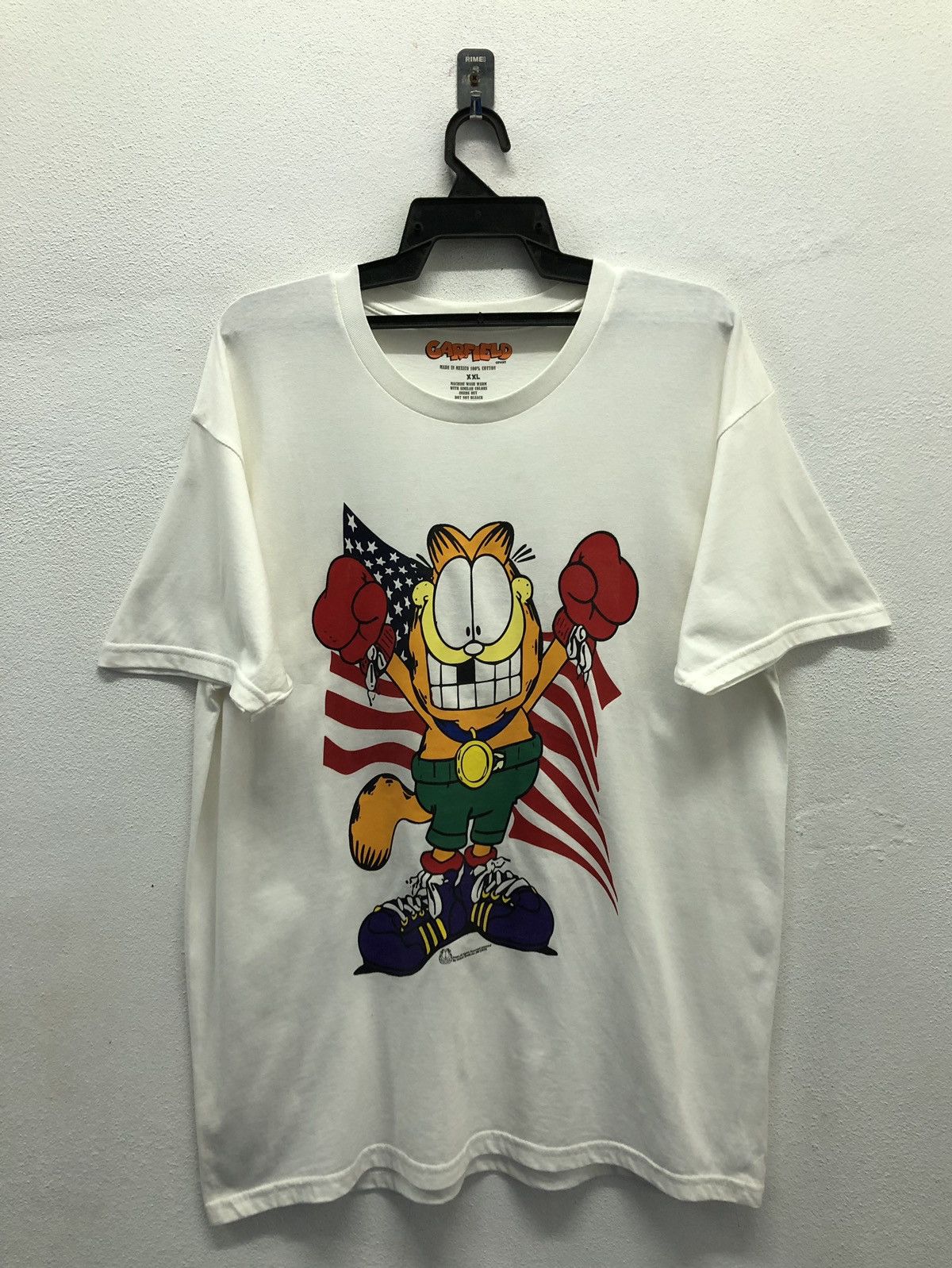 Vintage Vintage Garfield Never Hit Soft T-Shirt Size US XXL / EU 58 / 5 - 1 Thumbnail