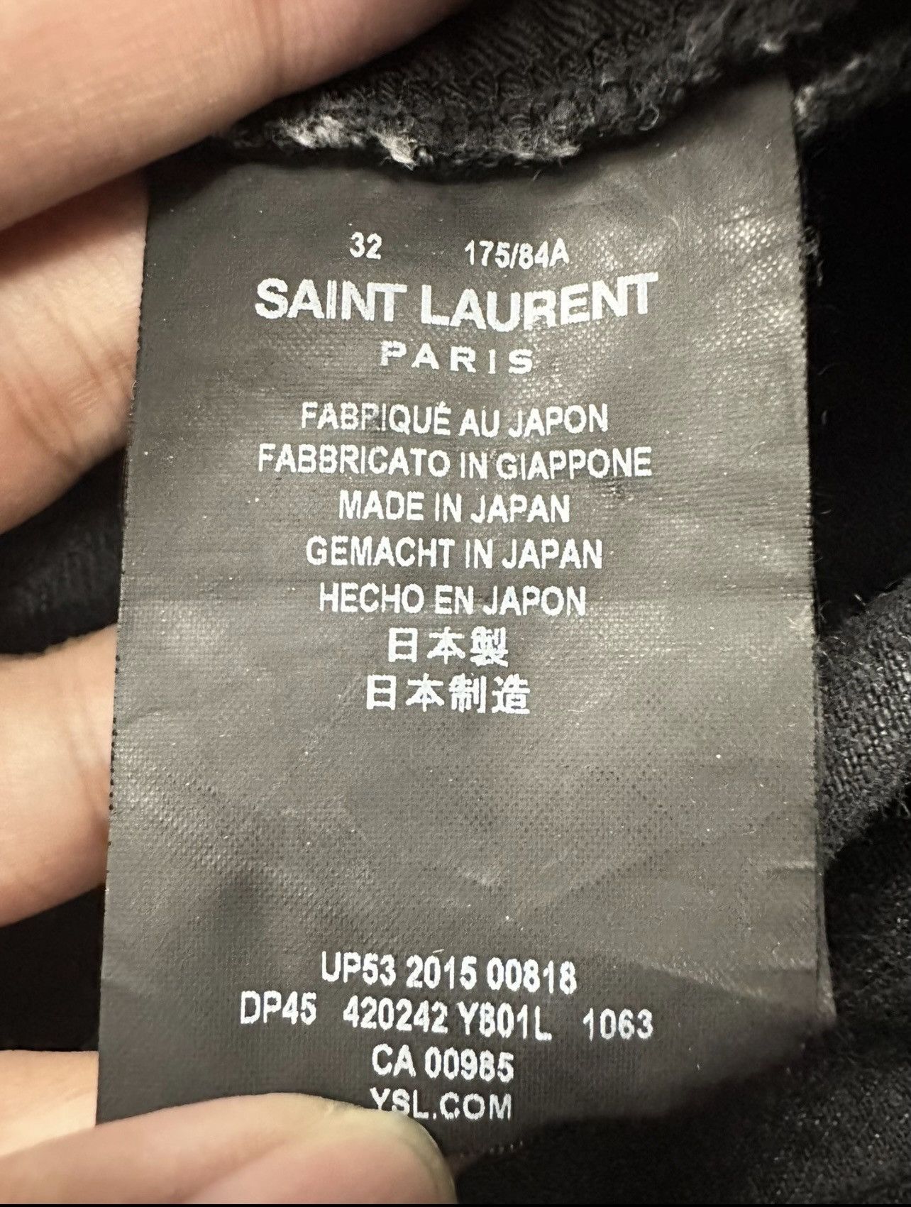 Saint Laurent Paris Saint Laurent SS16 Bleached Denim Sz.32 Size US 32 / EU 48 - 4 Thumbnail