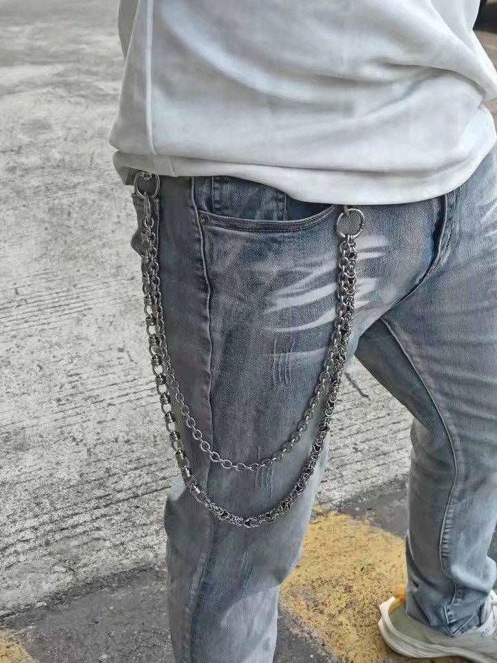 Japanese Brand Double-Layer Pants Chain Wallet Size ONE SIZE - 1 Thumbnail