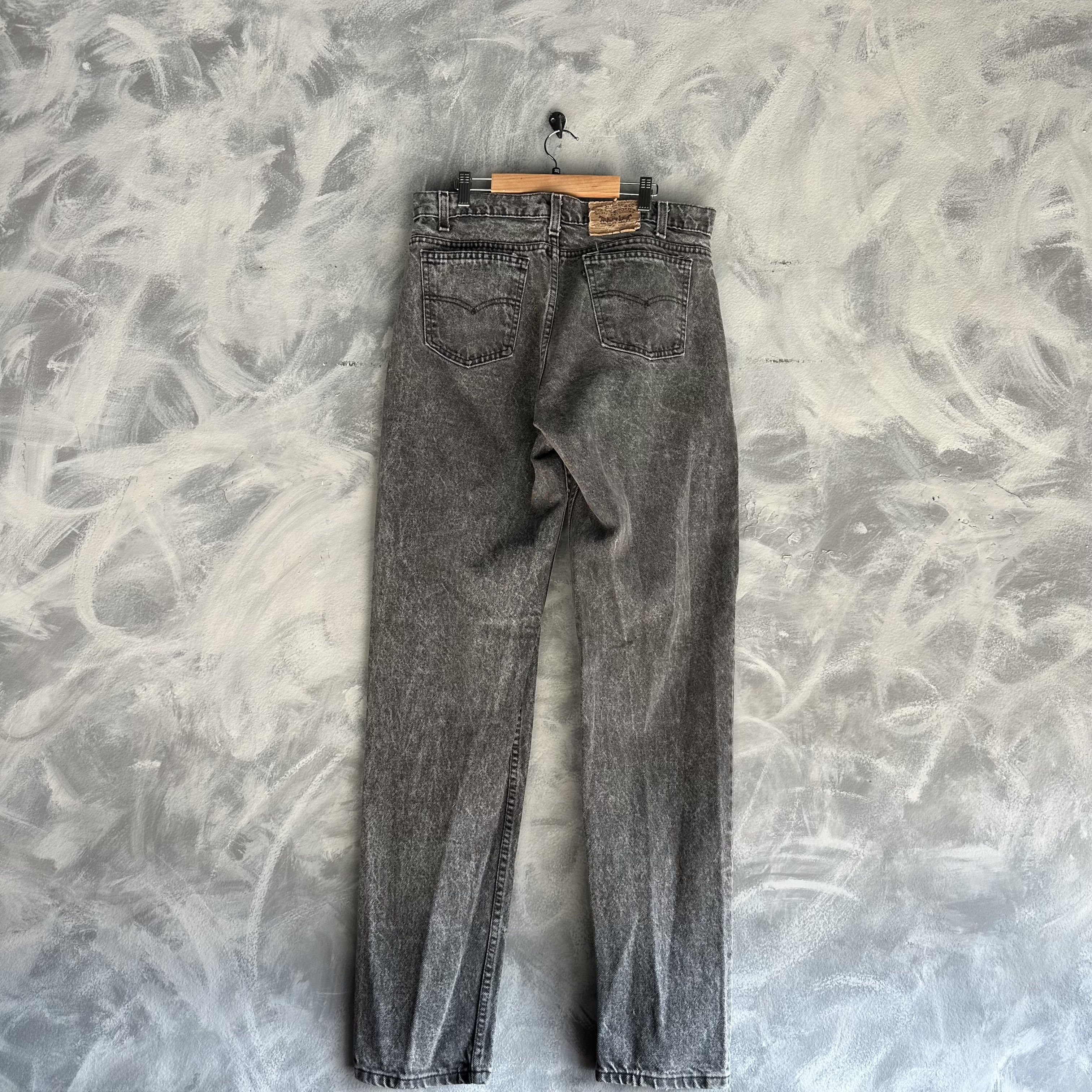 Levi's Vtg Levis Jeans Mens 34x34 Gray Black Tab 40550 4157 USA Size US 34 / EU 50 - 2 Thumbnail