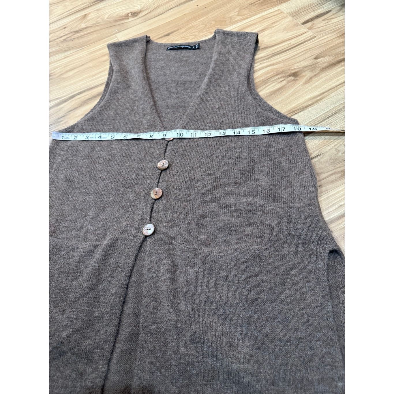 Guru Gudrun Sjoden lagenlook boho oversized wool vest size Small Size S / US 4 / IT 40 - 6 Thumbnail