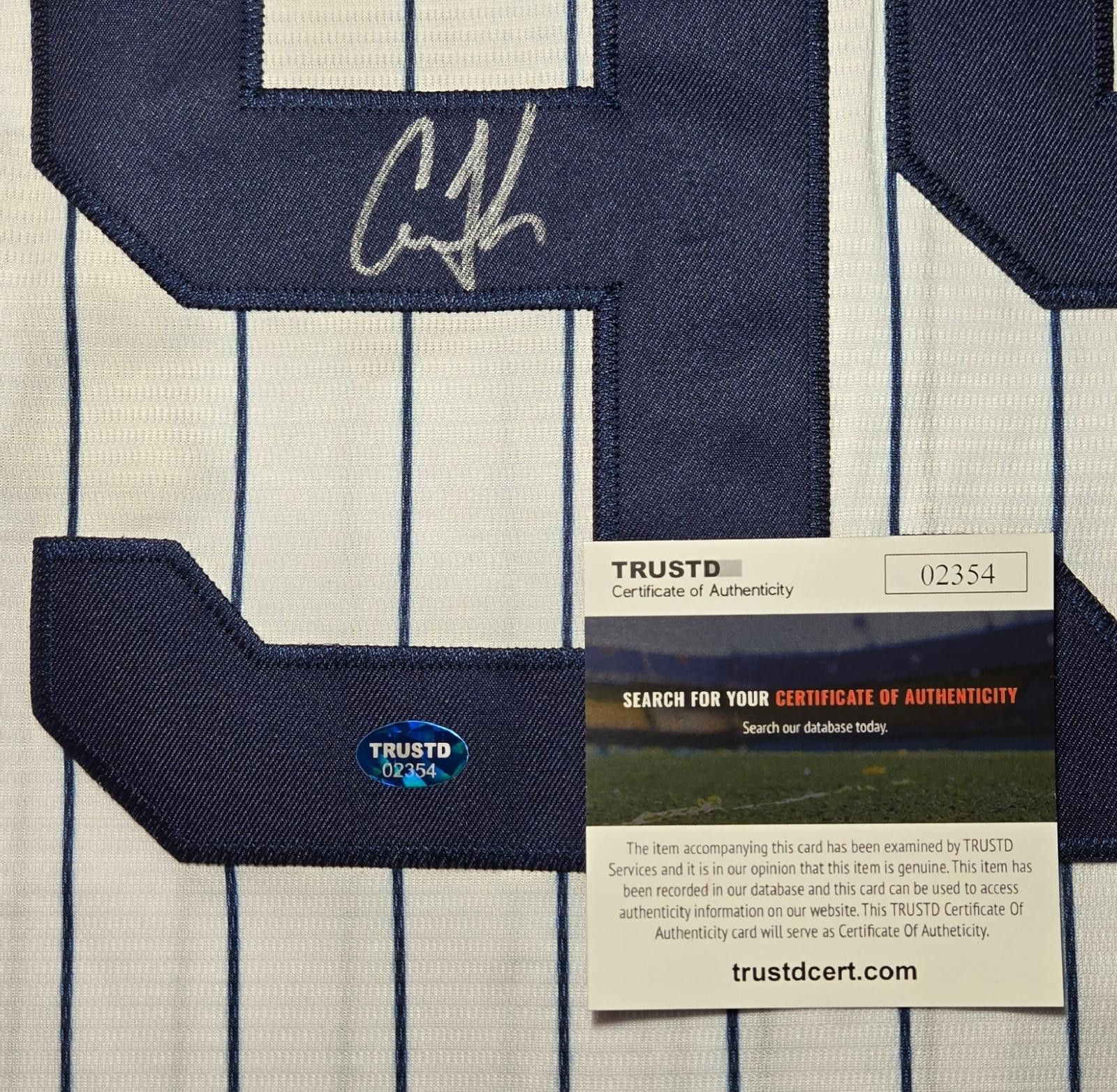 Other Aaron Judge NY Yankees autographed baseball jersey TAA COA Size ONE SIZE - 3 Thumbnail
