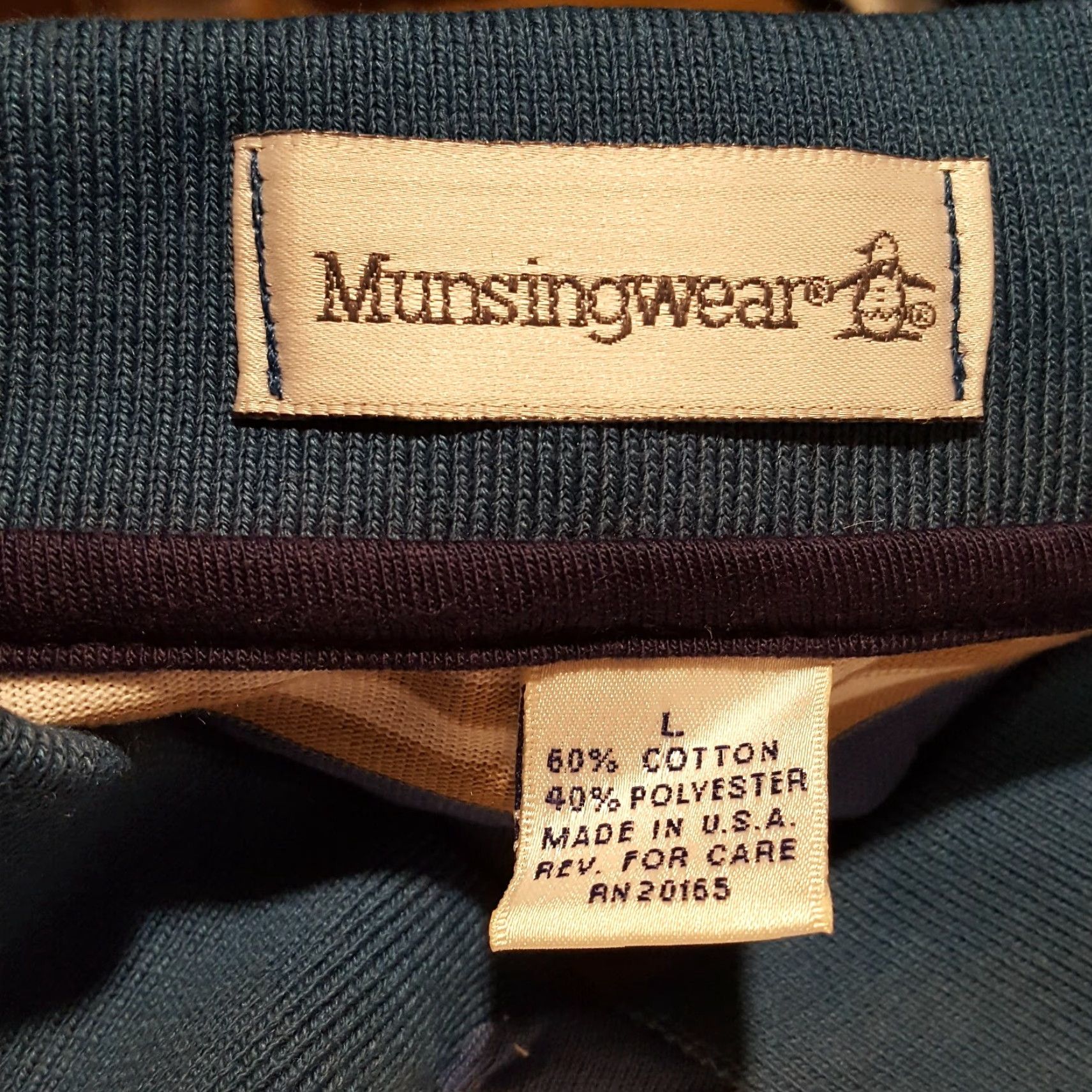 Vintage VTG 90s MunsingWear Mens Size L Striped Short Sleeve Golf Tennis Surf Polo Shirt Y2K Preppy Collared Skater Surf Vintage Polo Shirt 90s Size US L / EU 52-54 / 3 - 5 Thumbnail