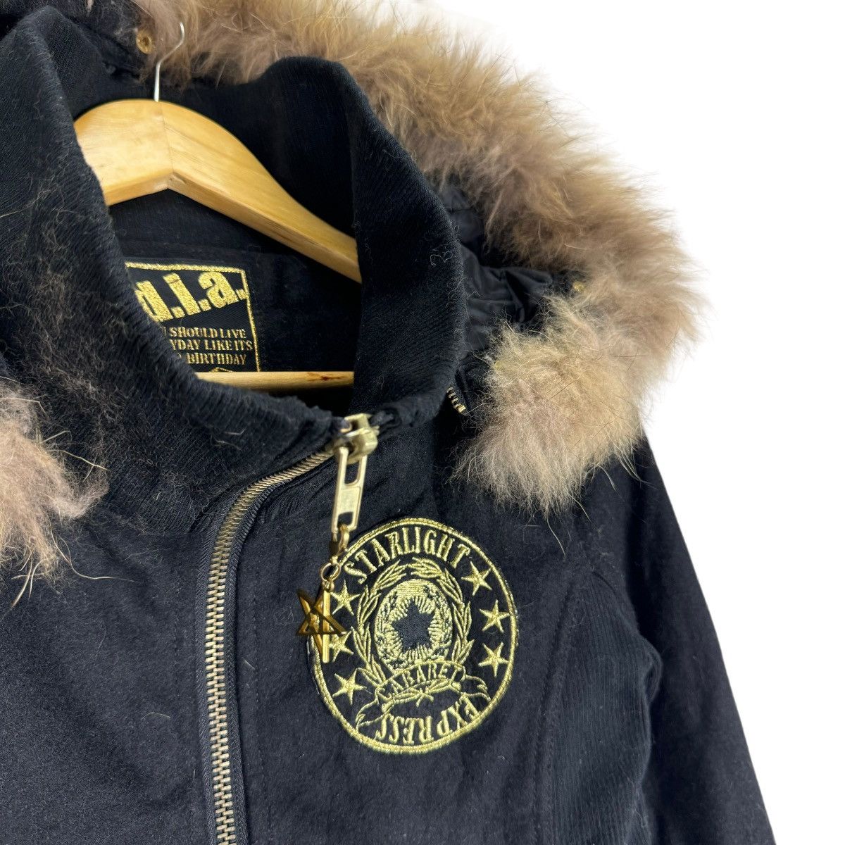 If Six Was Nine ☀️D.I.A STARLIGHT FUR RACCOON HOODIE ZIPPER JACKET Size S / US 4 / IT 40 - 7 Thumbnail