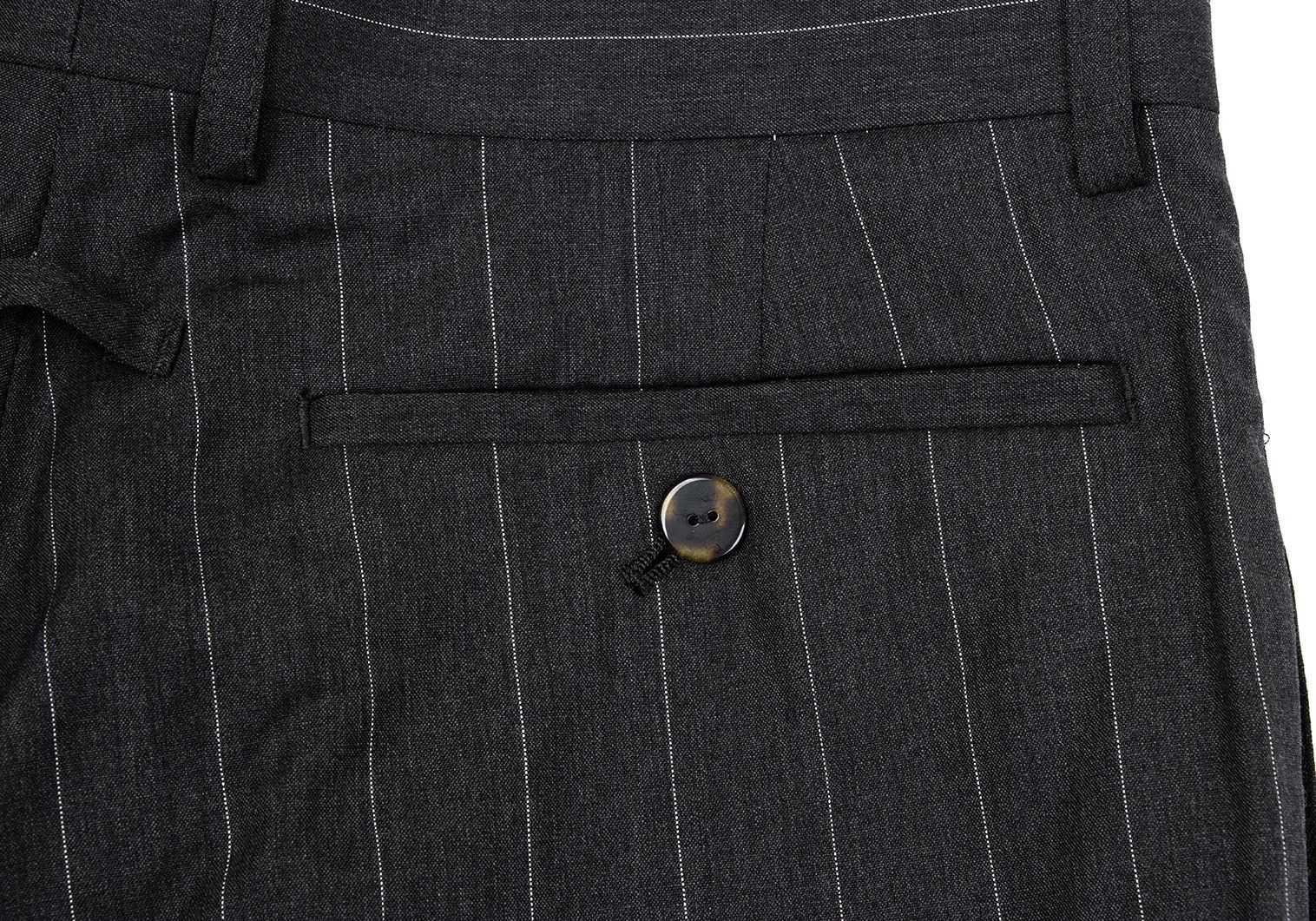 Jean Paul Gaultier Wool Stripe Pants in Gray Size 48 Size US 32 / EU 48 - 10 Thumbnail