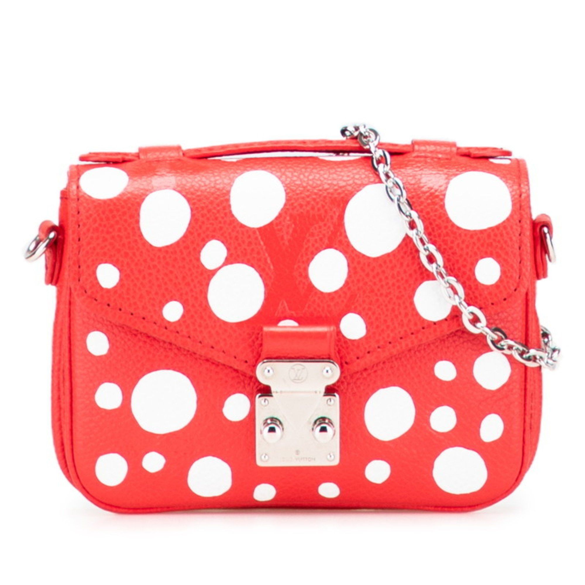 Louis Vuitton Louis Vuitton x Yayoi Kusama Monogram Empreinte Metis Handbag/Shoulder Bag 2WAY M81983 Red and White Leather Women's LOUIS VUITTON Size ONE SIZE - 1 Thumbnail