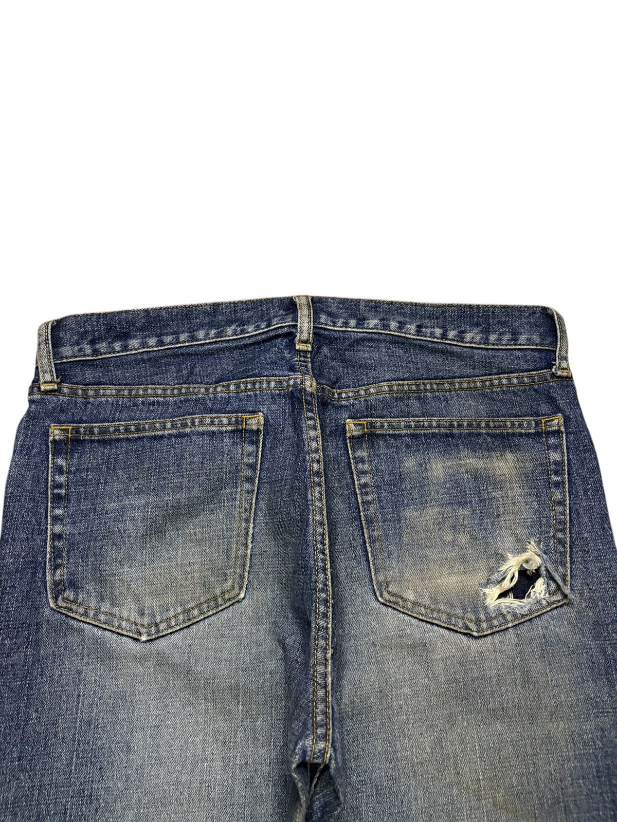 Japanese Brand Vintage Japanese Brand Mud Wash Distressed Loose Jeans Size US 33 - 8 Thumbnail