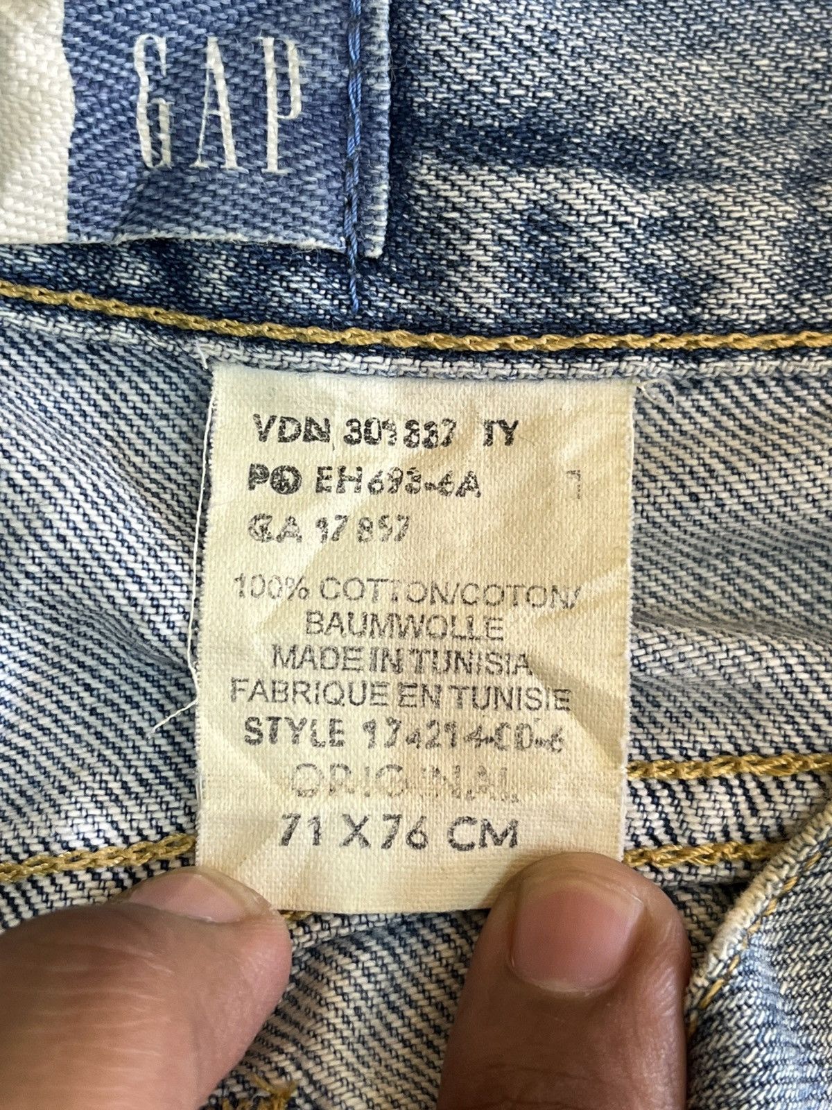 Gap Vintage Gap Blue Jeans Ripped Distressed Denim Size US 28 / EU 44 - 8 Thumbnail