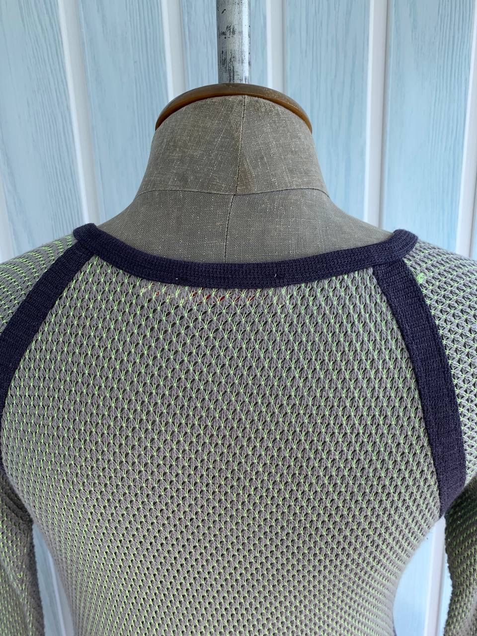 Chloe × Designer × See by Chloe See By Chloe Women’s Cotton & Ramie Multicolor Knit Blouse Size M / US 6-8 / IT 42-44 - 8 Thumbnail