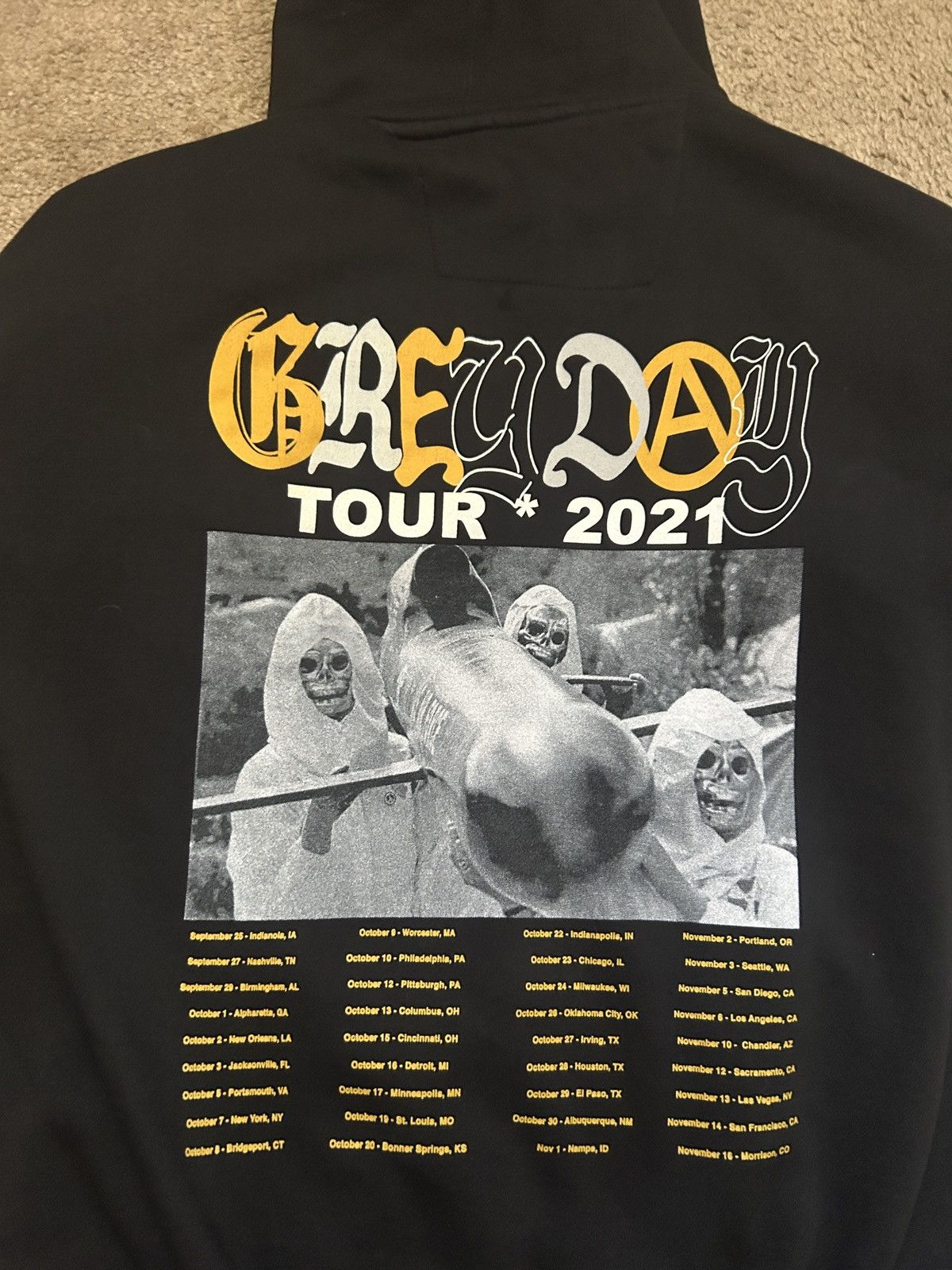 G59 Records $uicideboy$ Hoodie Grey Day Tour 2021 Size US XL / EU 56 / 4 - 4 Thumbnail
