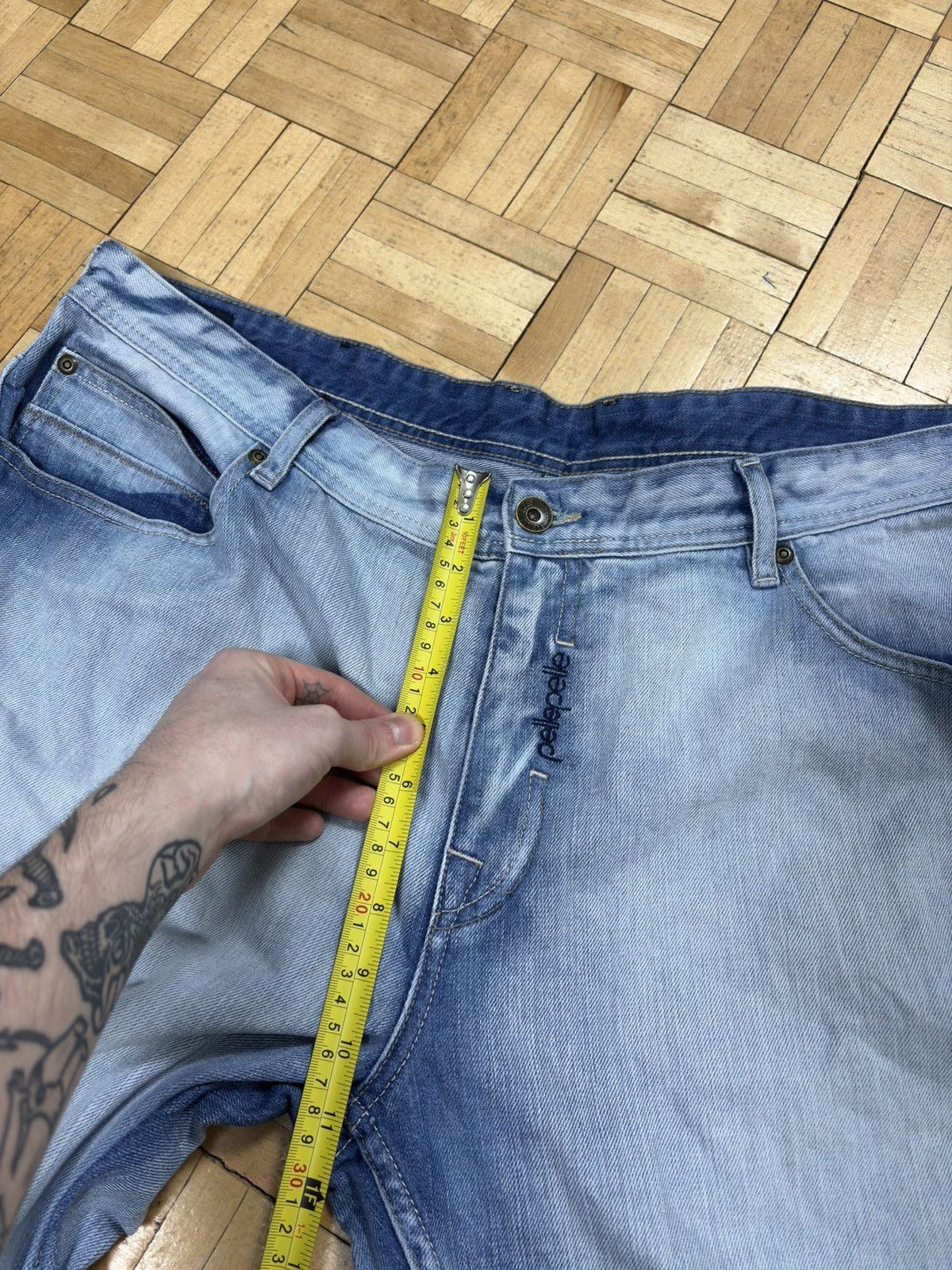 Pelle Pelle Pelle Pelle Baggy Rap Jeans Hiphop Washed Fade 42W Fits 40 Size US 40 / EU 56 - 6 Thumbnail