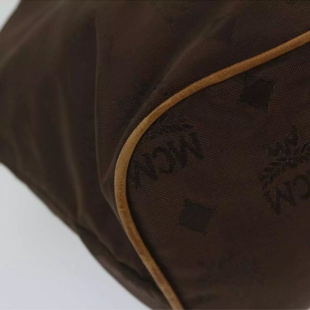 MCM MCM Brown and Tan Satchel with Gold Hardware Size ONE SIZE - 12 Thumbnail