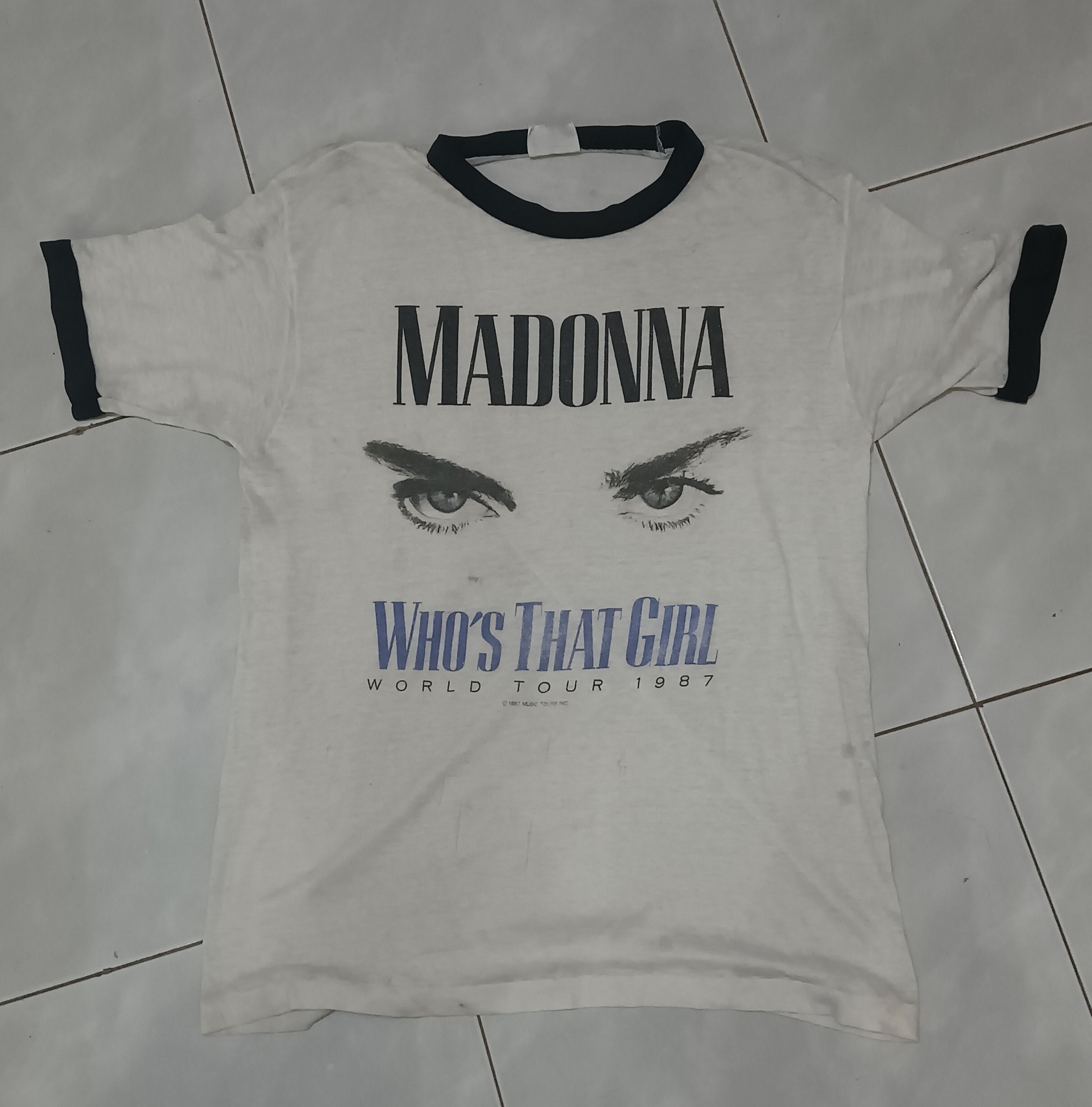 Other MADONNA Who's That Girl World Tour 1987 50/50 ring t-shirt Size US L / EU 52-54 / 3 - 1 Thumbnail