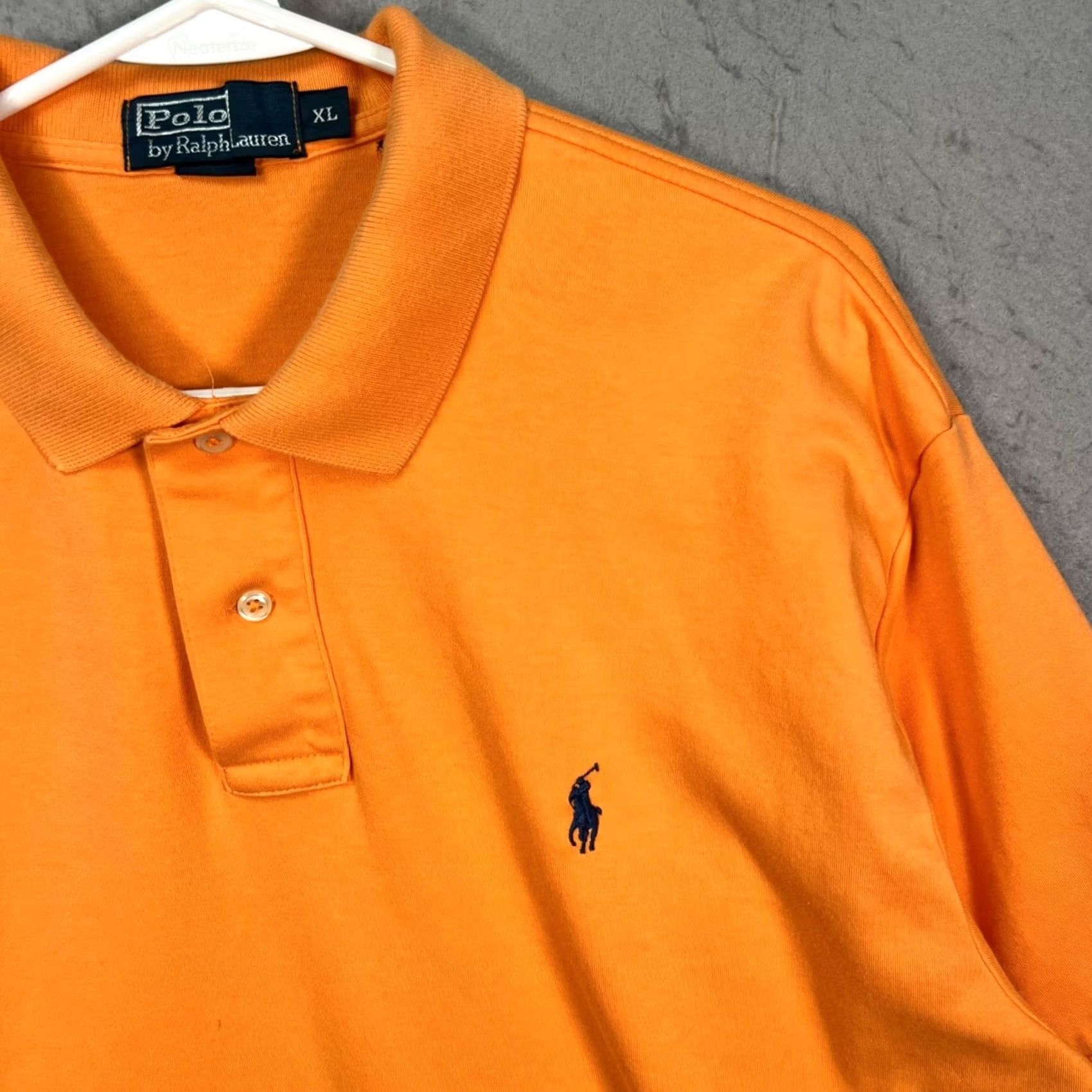 Polo Ralph Lauren Polo Ralph Lauren Orange Mens Cotton Polo Shirt XL Short Sleeve Classic Fit Size US XL / EU 56 / 4 - 5 Thumbnail