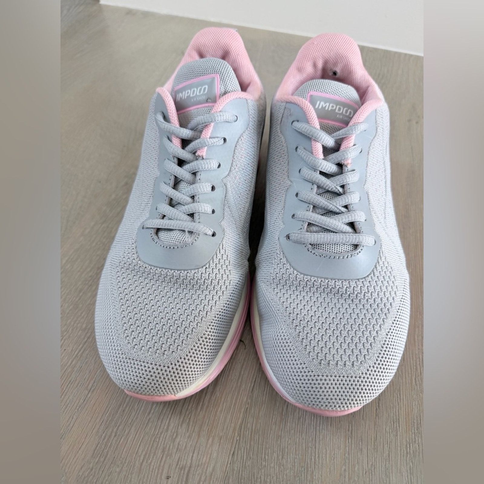 Other Women's Gray and Pink Knit Comfortable Sneakers size 7,5 Size US 7.5 / IT 37.5 - 4 Thumbnail