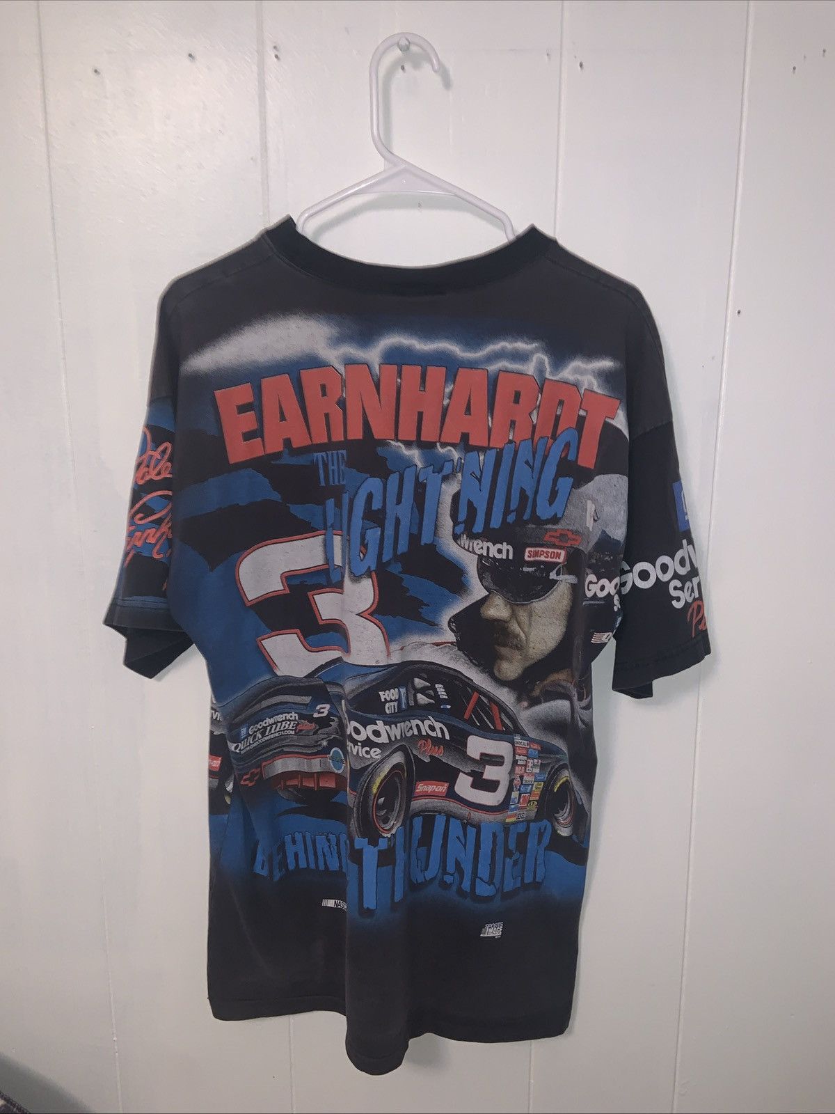 NASCAR Vintage 90s Single Stitch Dale Earnhardt SR AOP Size Large Size US L / EU 52-54 / 3 - 6 Thumbnail