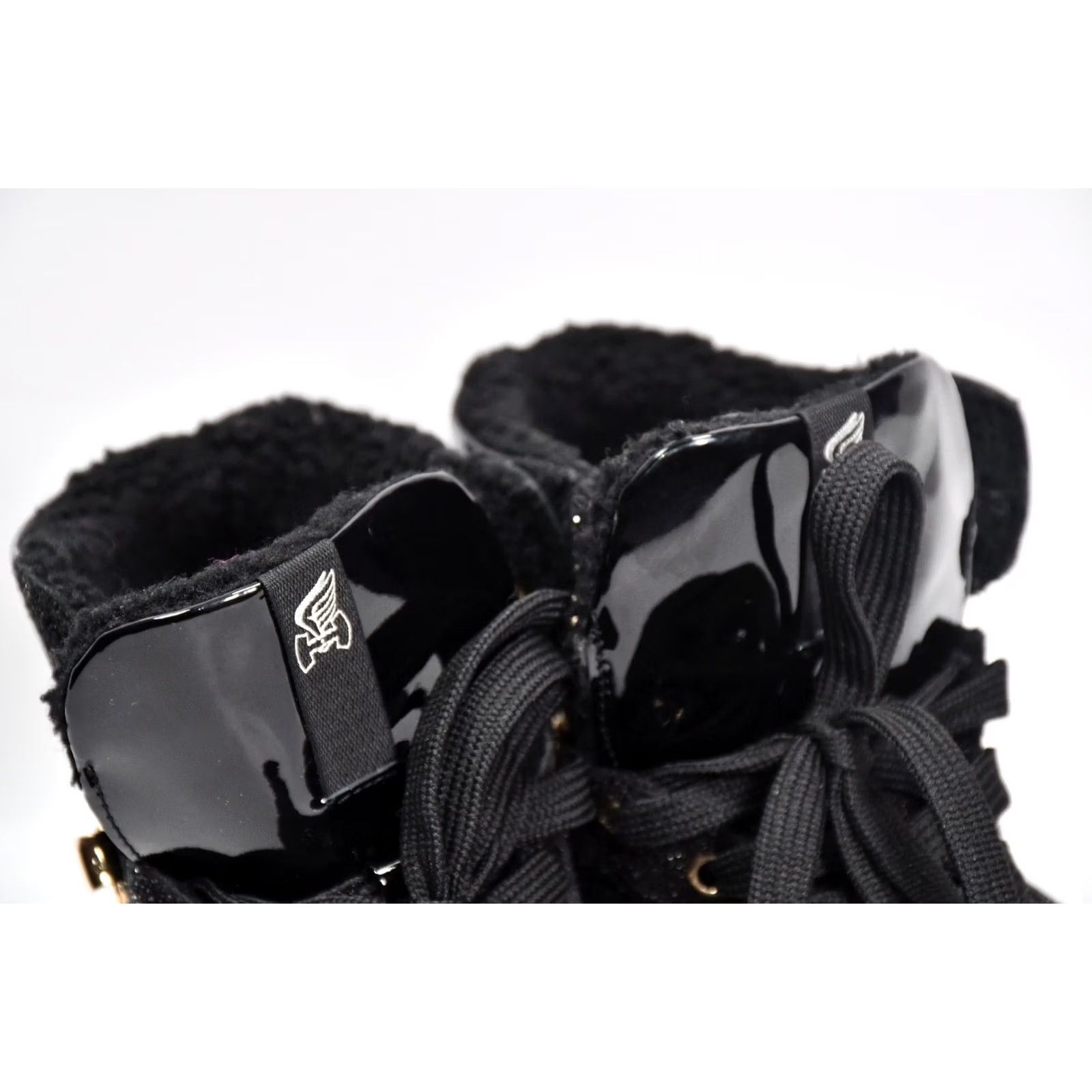 Hogan Hogan Women's High Top Sneakers Black Glitter Leather Ankle Boots size 39.5 Size L / US 10 / IT 46 - 6 Thumbnail