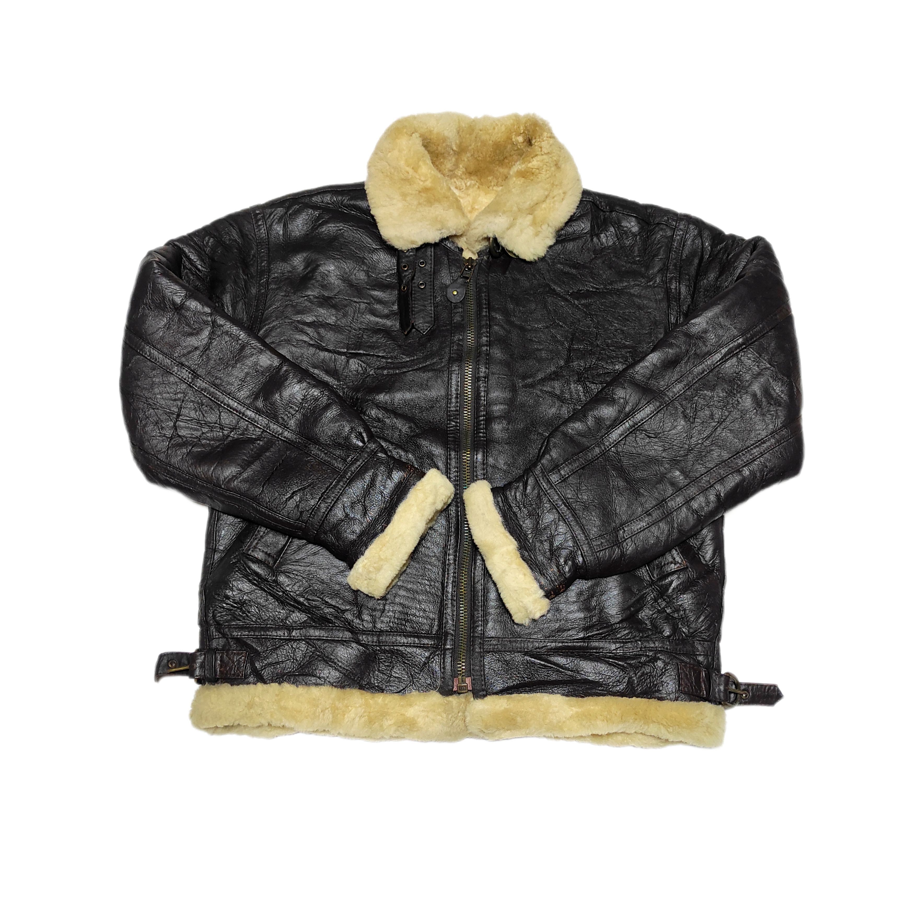 Other Beautiful Bomber Jacket type B3 Genuine leather Sheepskin Size US XL / EU 56 / 4 - 4 Thumbnail