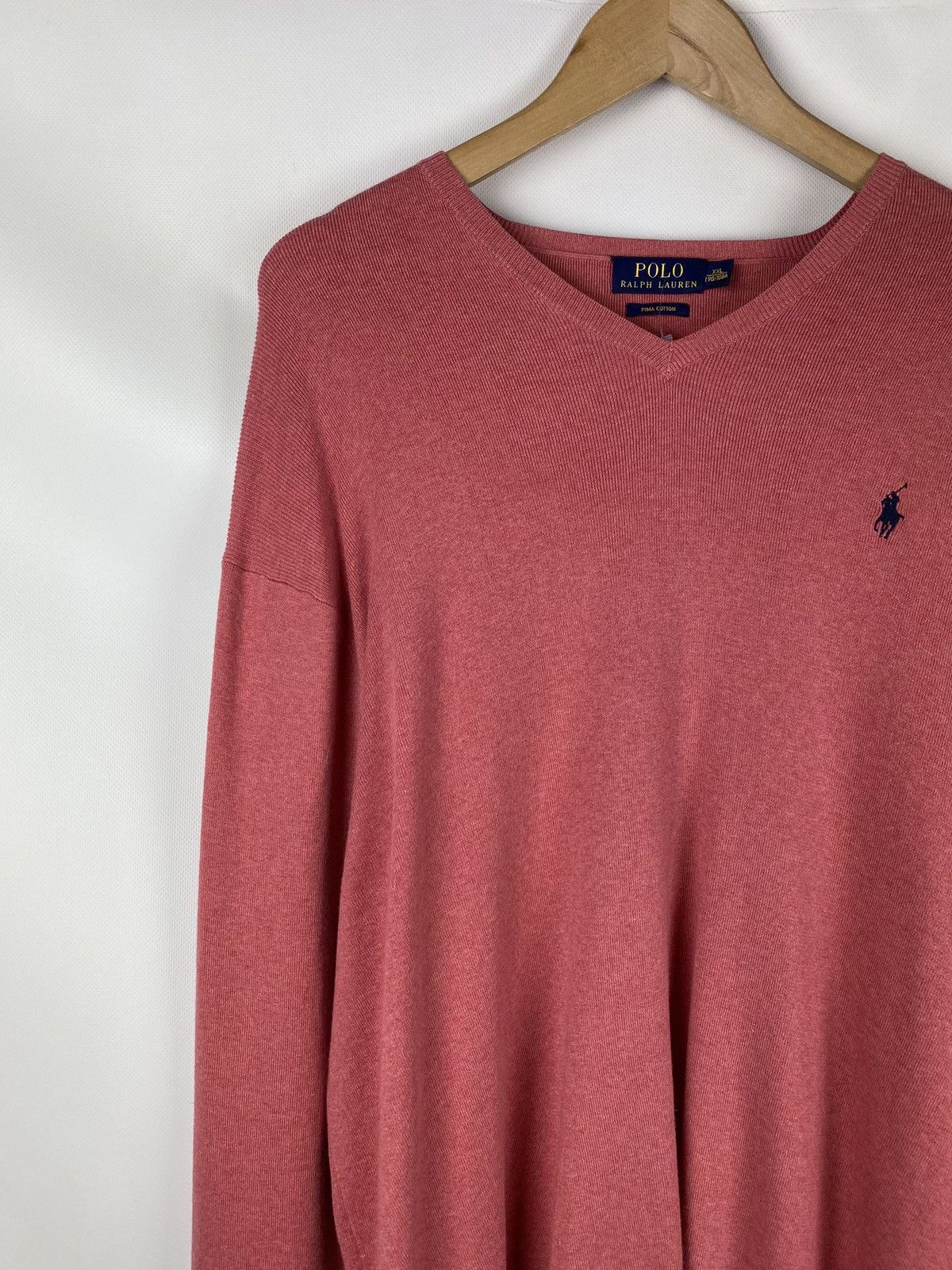 Polo Ralph Lauren Polo Ralph Lauren men’s V-neck Pima Cotton Sweater Pullover Size US XXL / EU 58 / 5 - 4 Thumbnail