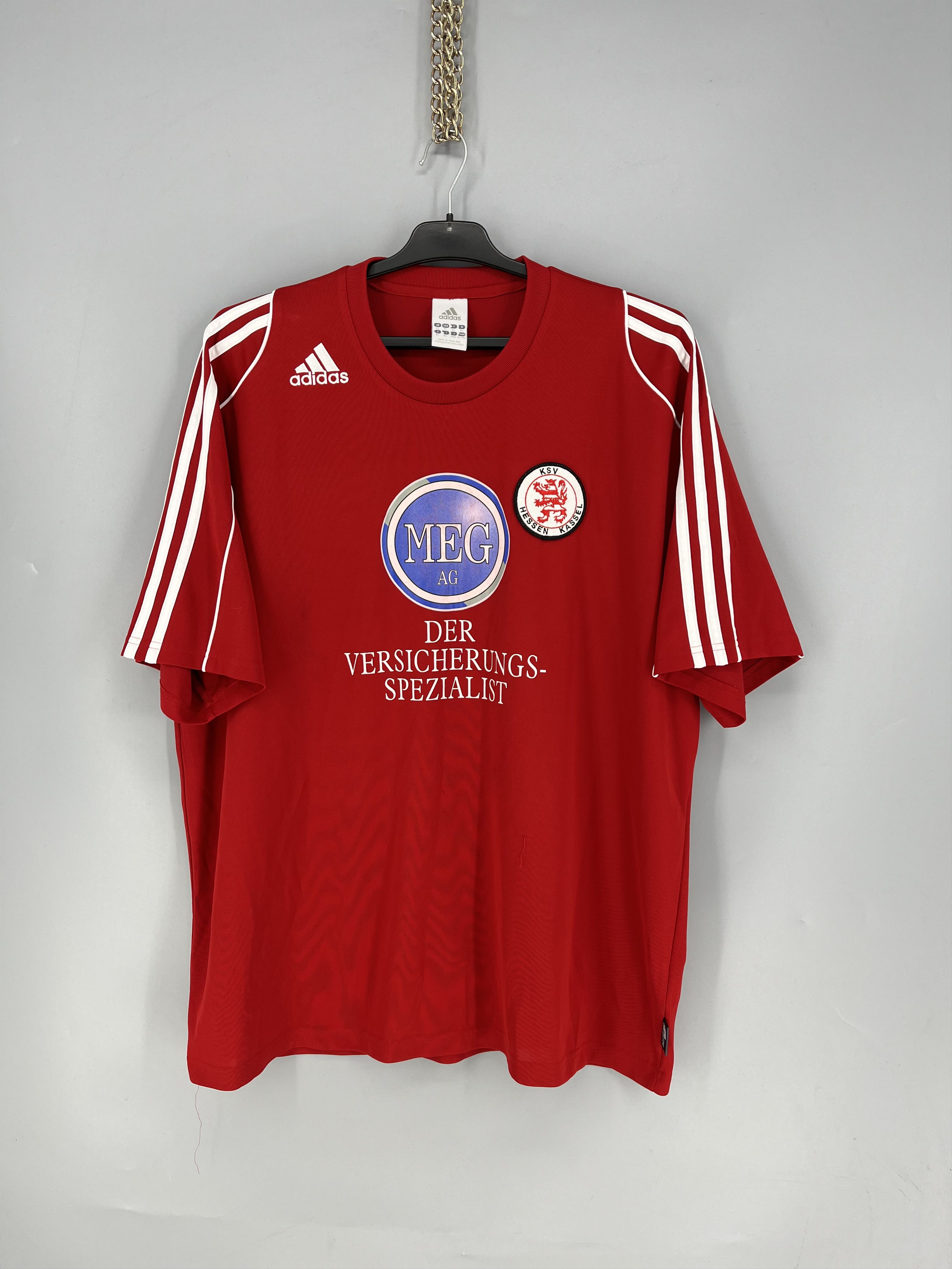Adidas KSV Hessen Kassel MEG AG Jersey Shirt XL Red