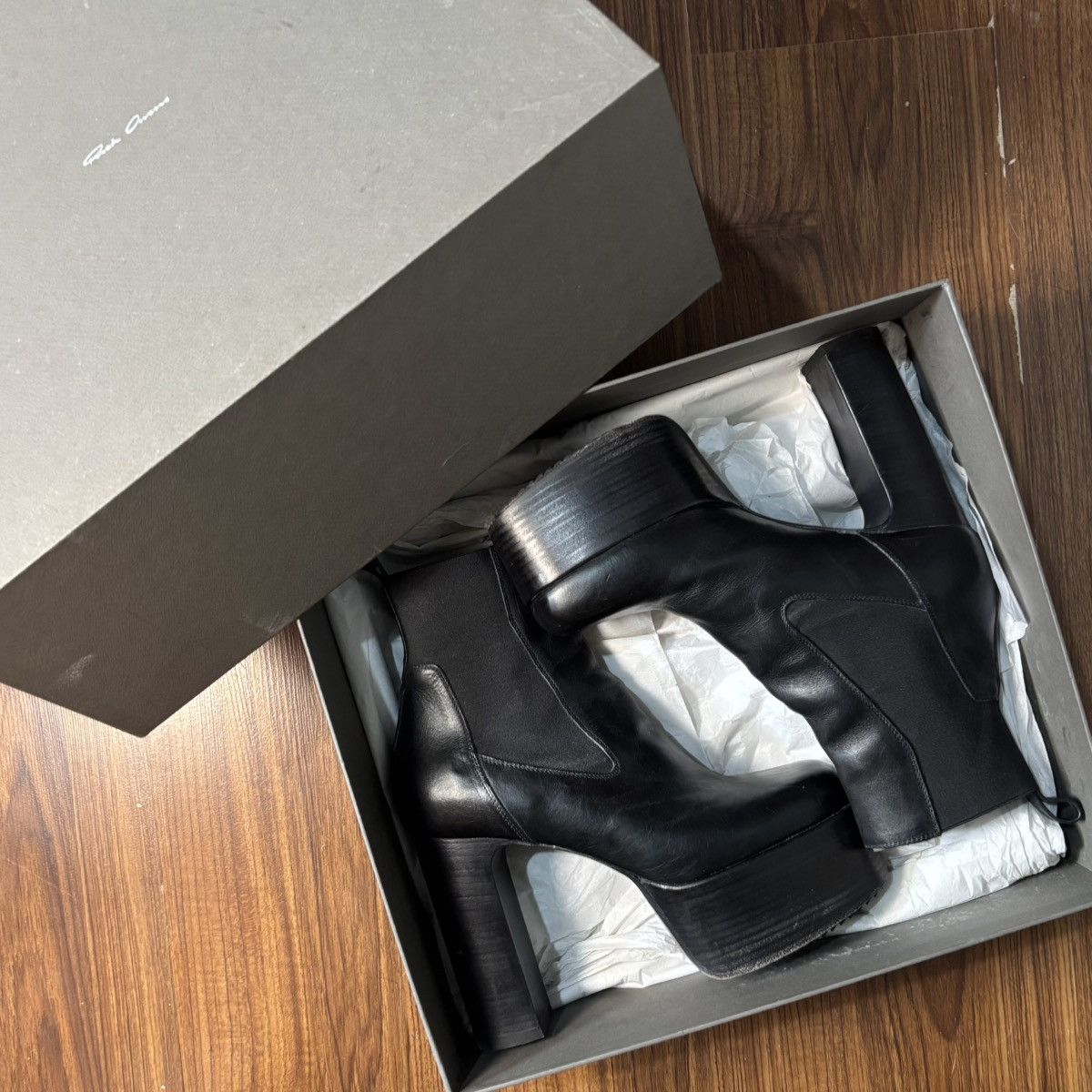 Rick Owens Rick Owens "FW19 Larry" Kiss Boots Size US 10 / IT 40 - 8 Thumbnail