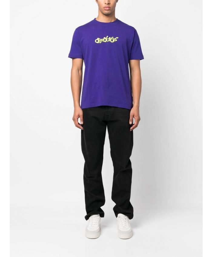 Off-White o1gr1nt0125 Opposite Arr Slim S/S T-Shirt in Purple Size US XXL / EU 58 / 5 - 5 Thumbnail