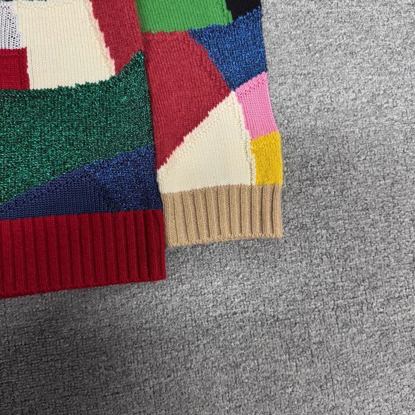 Burberry Burberry geometric color block knit sweater XS 99 new Size US XS / EU 42 / 0 - 3 Thumbnail