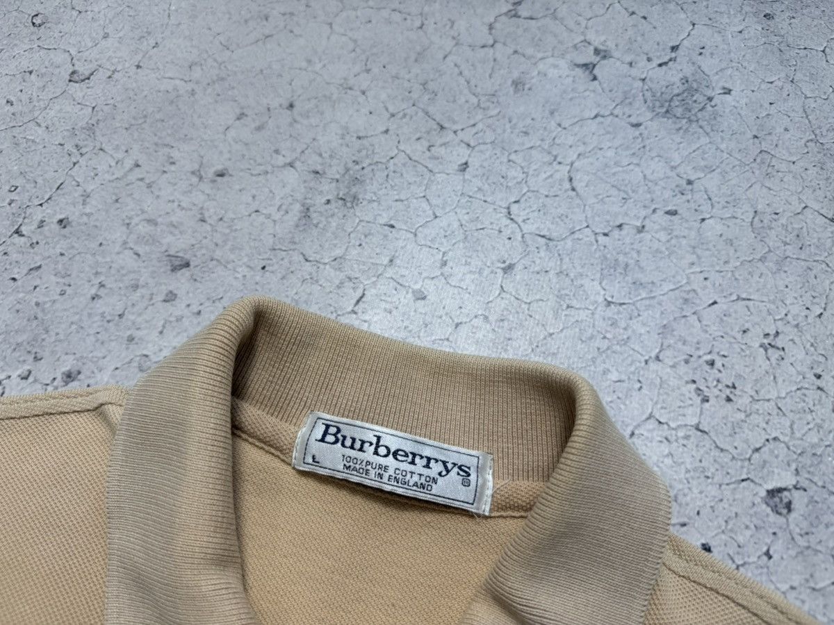 Burberry Burberrys Luxury Polo T-Shirt Vintage 90’s Beige Old Money Size US L / EU 52-54 / 3 - 6 Thumbnail