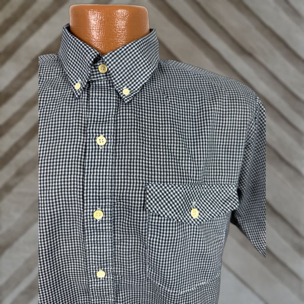 Vintage VINTAGE Campus Shirt Men M Navy 80s Button-Up Short Sleeve Lightweight Cotton Polyester Size US M / EU 48-50 / 2 - 1 Thumbnail