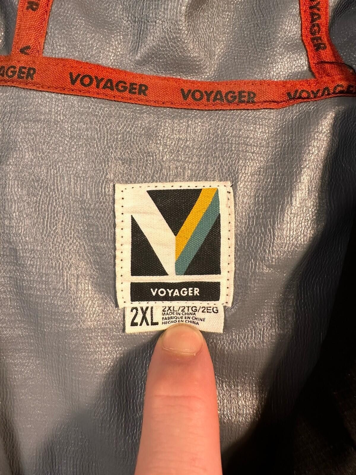 Voyage Voyager Mens 2XL Black Wind Breaker Regular Fit Size US XXL / EU 58 / 5 - 6 Thumbnail