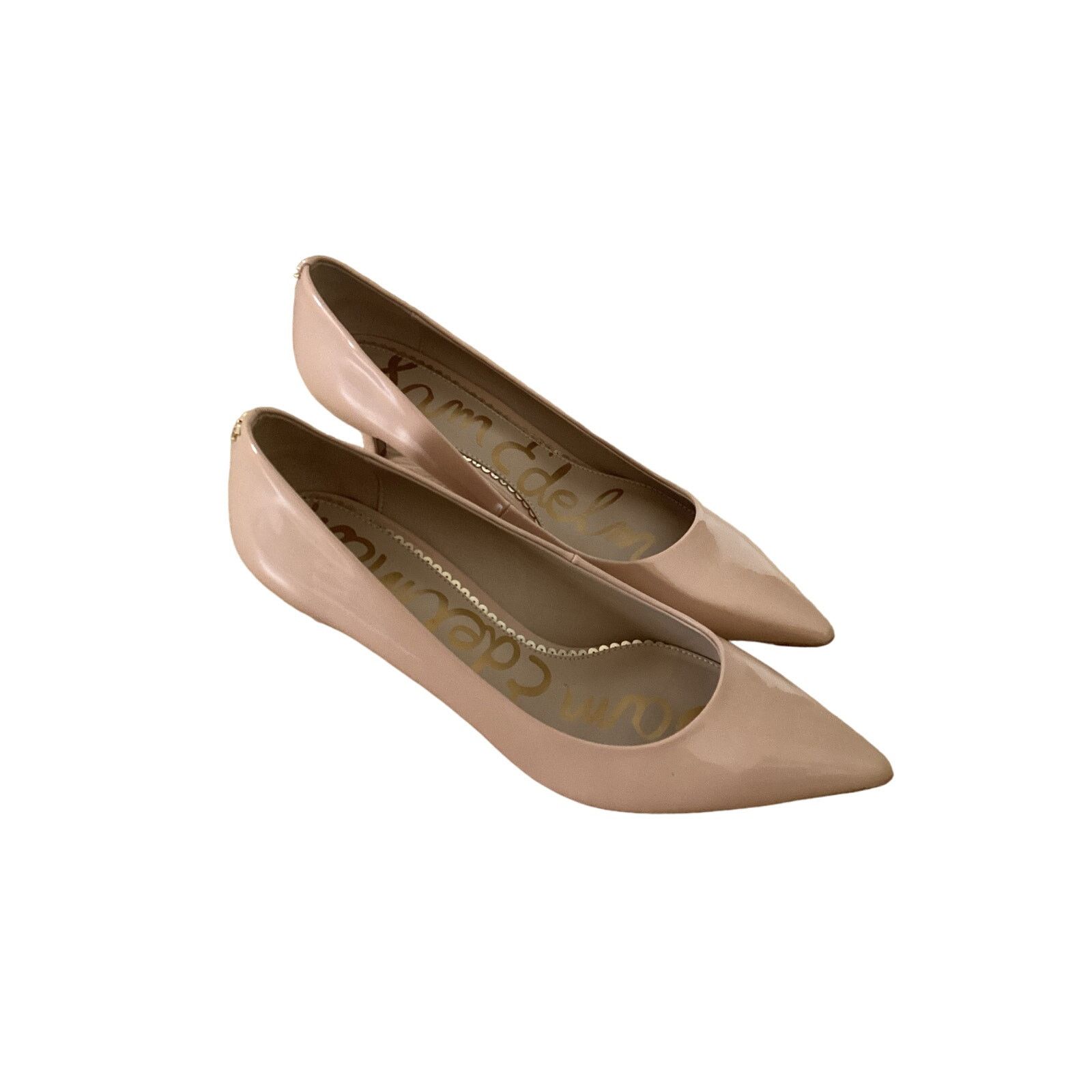 Sam Edelman NWT Sam Edelman Beige Patent Leather Pumps Kitten Heel Sz 9 Size US 9 / IT 39 - 2 Thumbnail