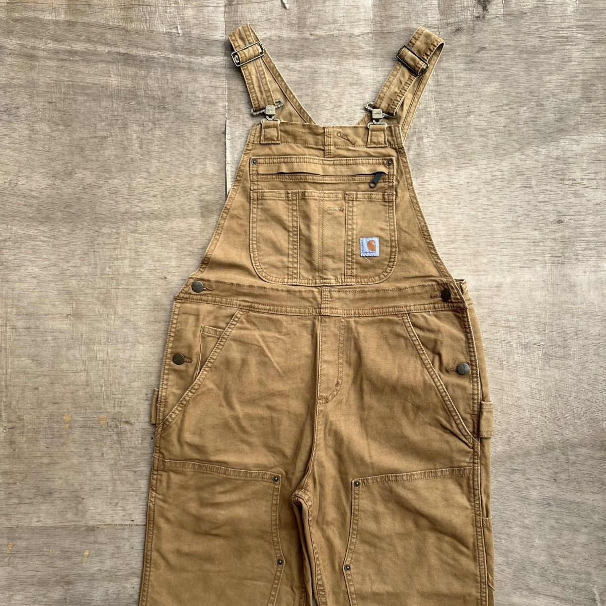 Carhartt × Dickies × Levi's CARHARTT OVERALLS DOUBLE KNEE CARPENTER CANVAS VINTAGE 00s Size US 29 - 2 Thumbnail