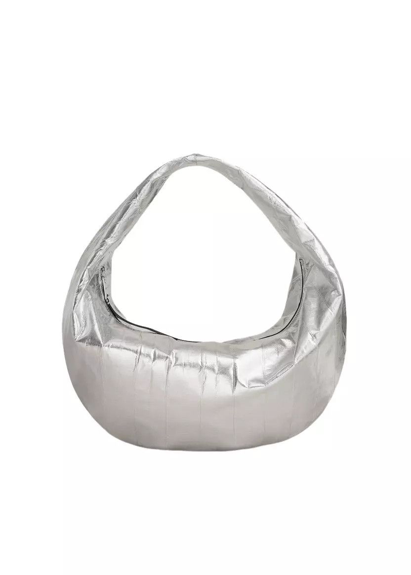 KHAITE KHAITE Olivia Medium Silver Eel Leather Hobo New Auth Size ONE SIZE - 1 Thumbnail