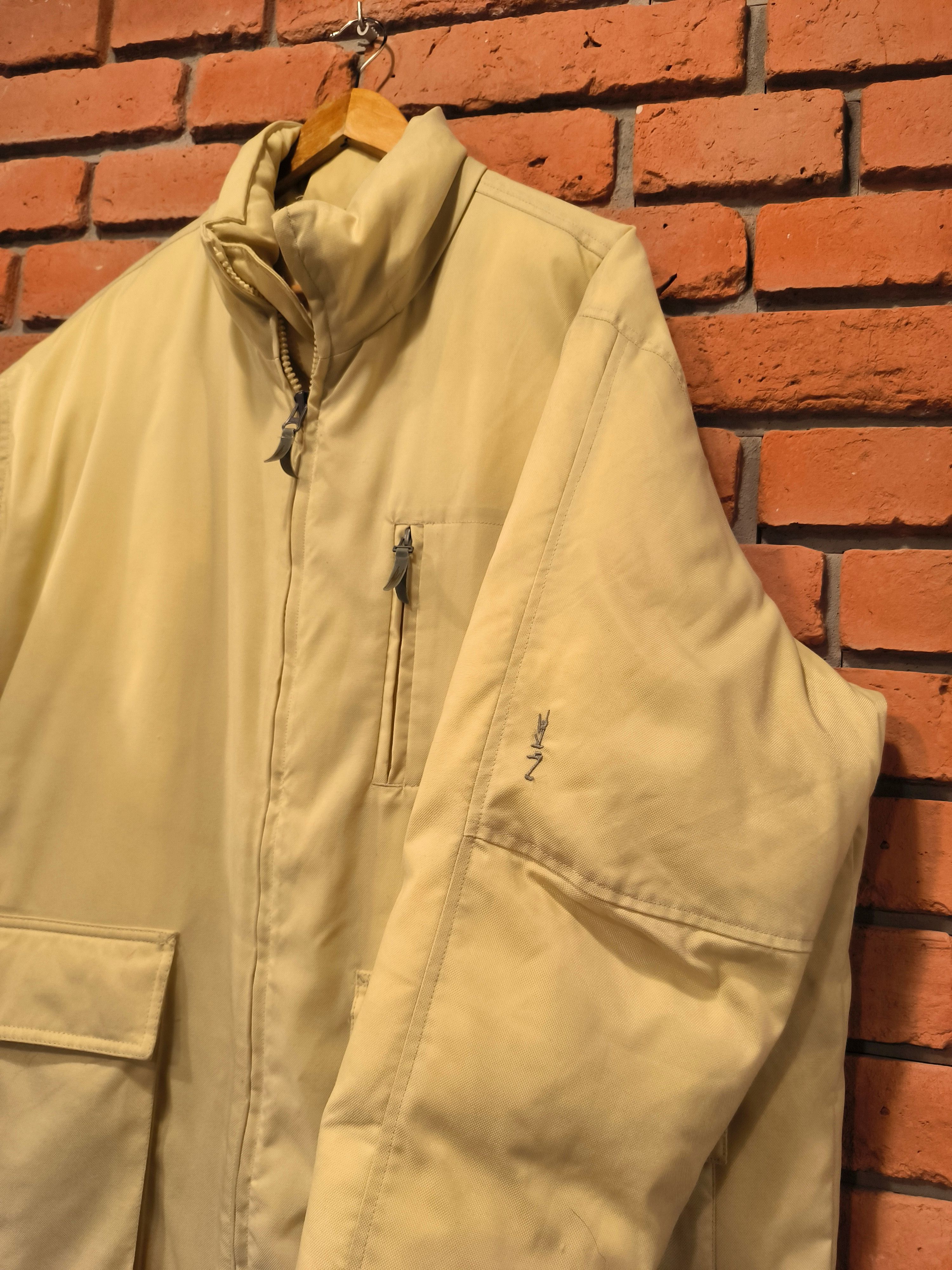 Nike × Vintage Vintage Nike Parka Puffer Jacket 00s Beige Logo Coat Size US XL / EU 56 / 4 - 3 Thumbnail