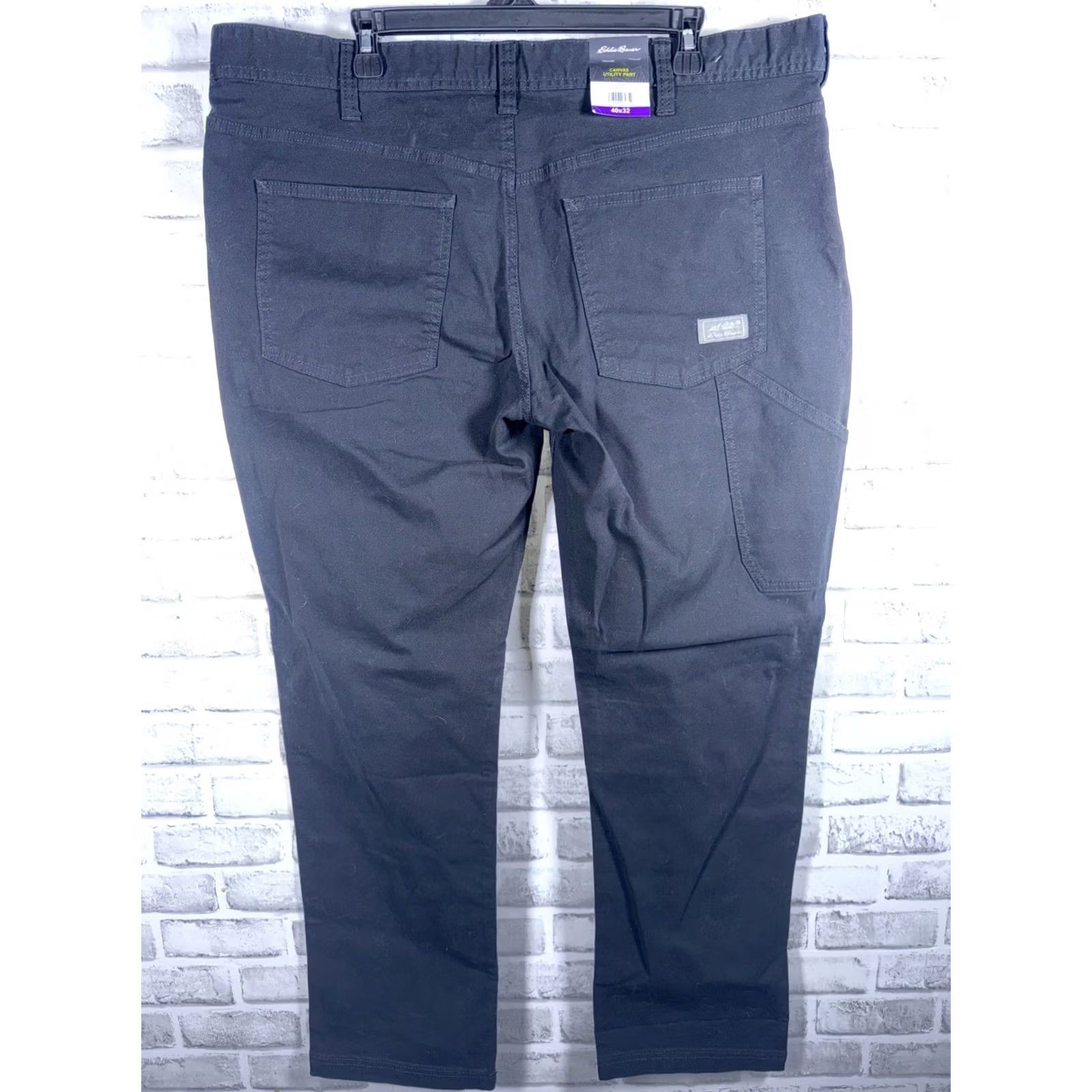 Eddie Bauer NWT Eddie Bauer Classic Fit Canvas Utility Pants Mens 40x32 Black Canvas Chino Style Pants Mens Regular 40x32 Size US 40 / EU 56 - 4 Thumbnail