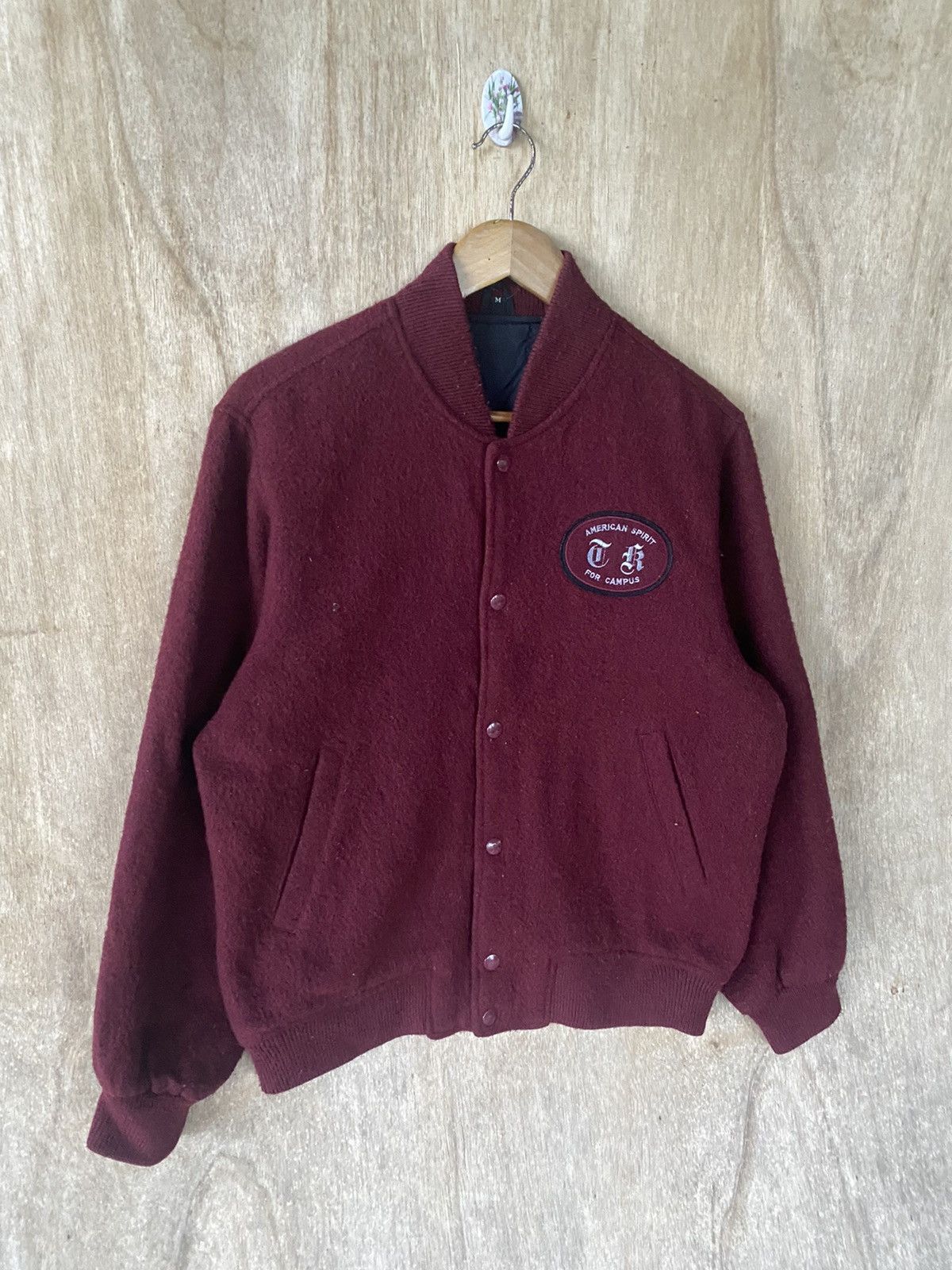 Other 👘SALE👘AMERICAN SPIRIT VINTAGE WOOL VARSITY JACKET Size US M / EU 48-50 / 2 - 3 Thumbnail