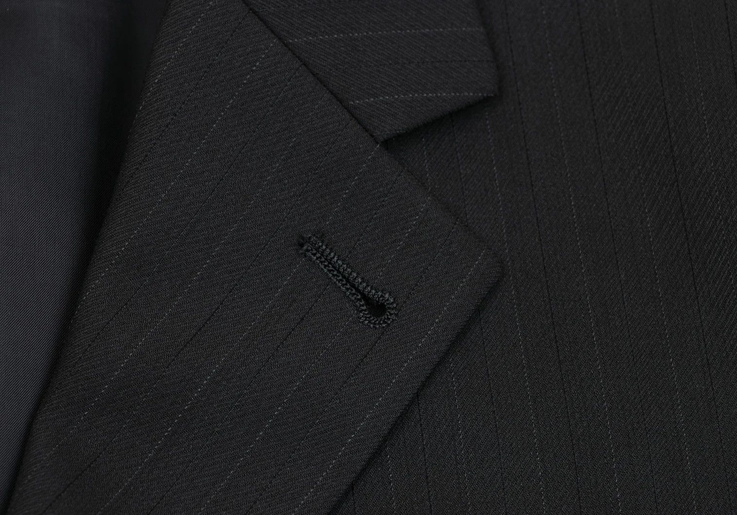 Jean Paul Gaultier Wool-Poly Shadow Stripe Jacket in Black Size 44 Size US S / EU 44-46 / 1 - 4 Thumbnail