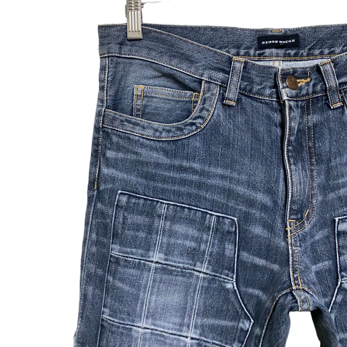 Hysteric Glamour OZONE ROCKS Denim Double Knee Carpenter Pants Size US 31 - 4 Thumbnail