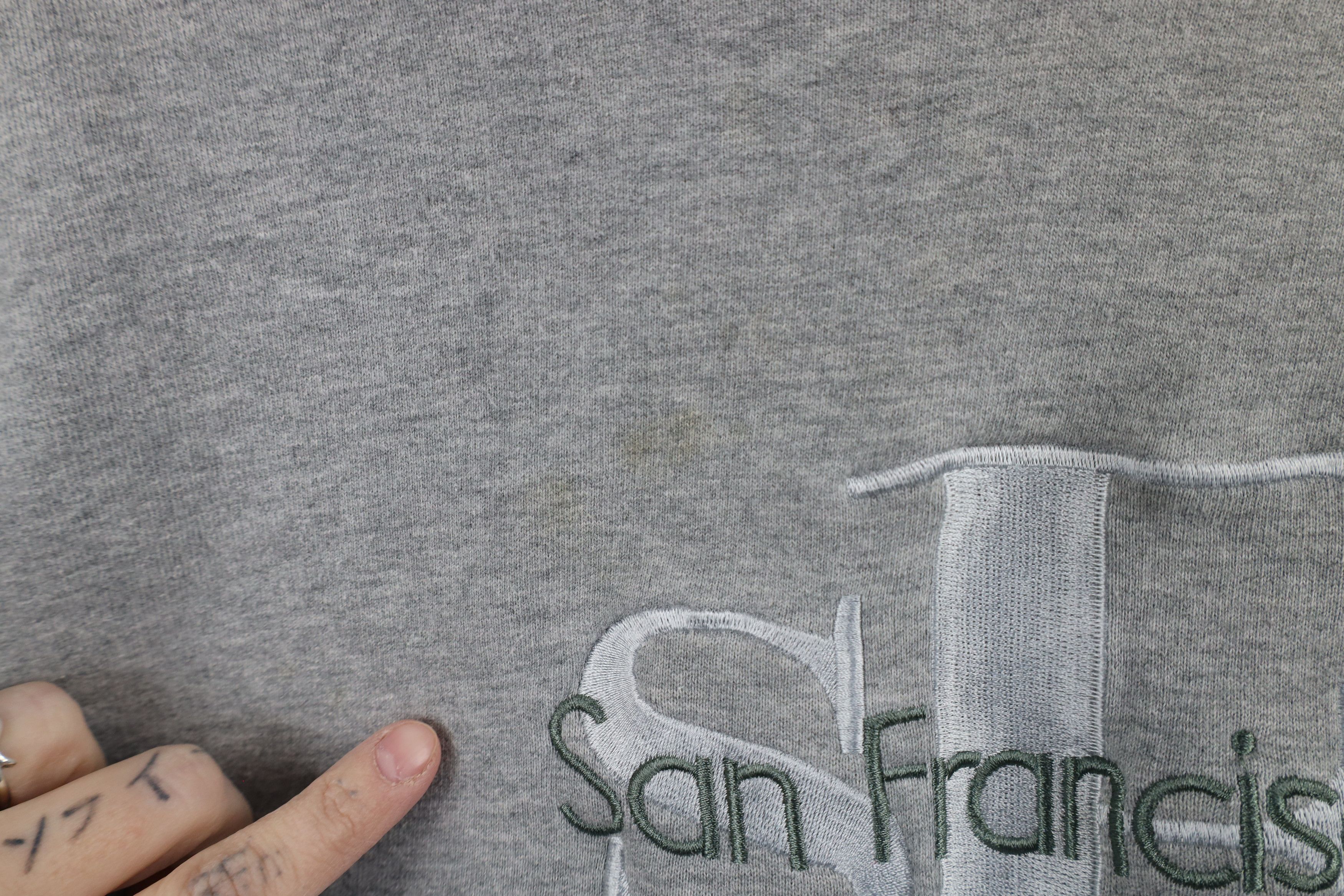 Vintage Vintage 90s Streetwear San Francisco California Hoodie Gray Size XL / US 12-14 / IT 48-50 - 5 Thumbnail