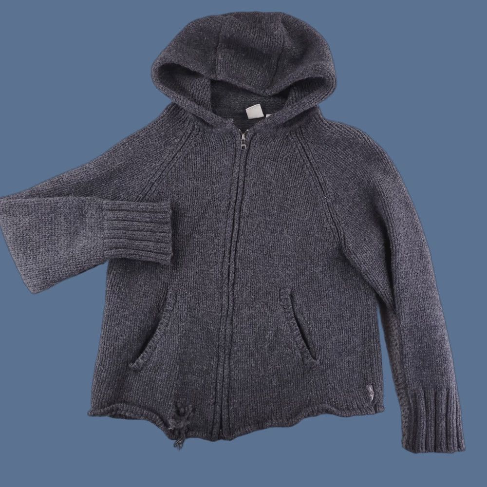 Armani Exchange Armani Exchange Hoodie Womens Large Gray 100% Wool Zip Full Zip Wool Material Gray Womens L Folded Size L / US 10 / IT 46 - 1 Thumbnail