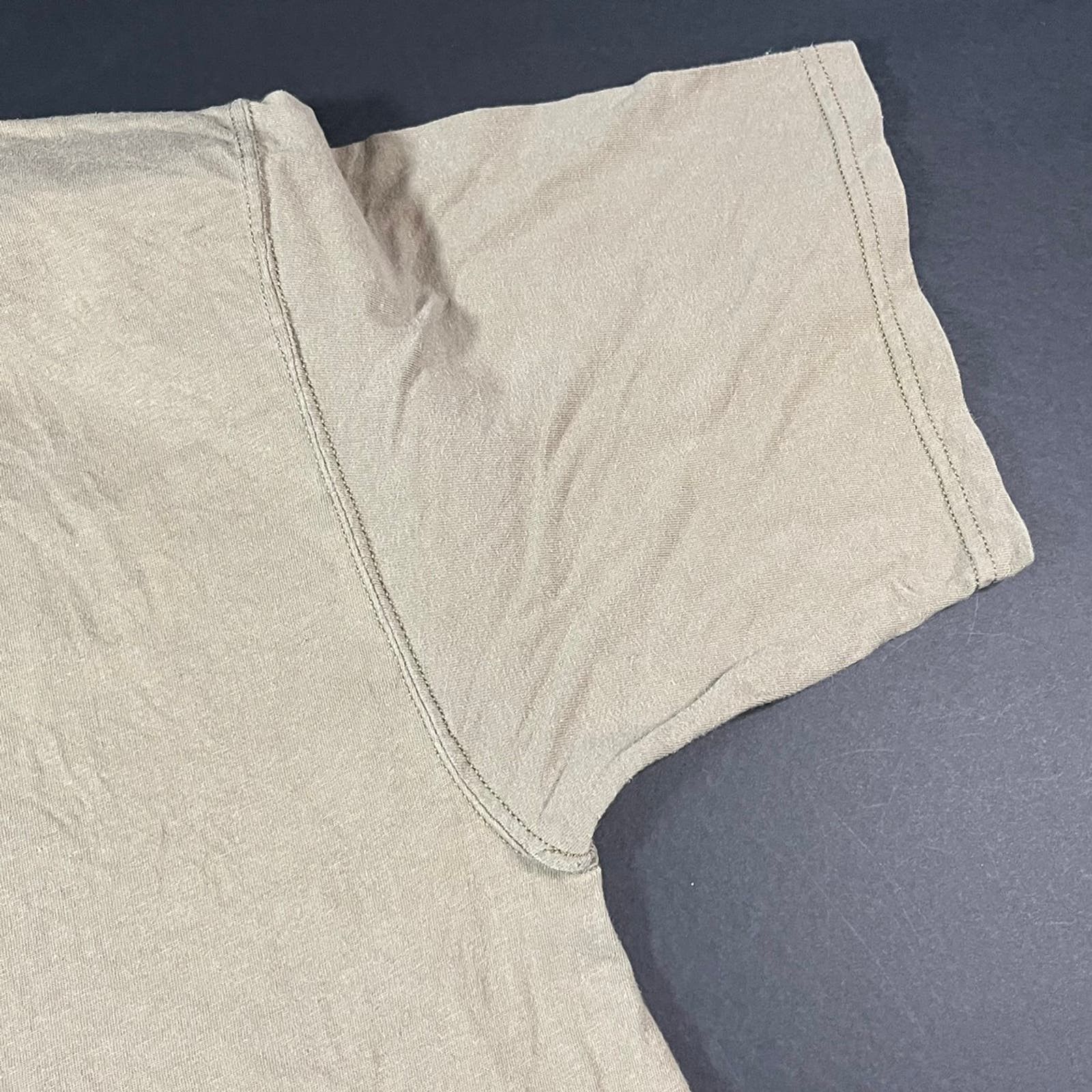 Vintage Vintage 1990’s Made In USA Lee Sport Tan Blank T-shirt XLT Size US XL / EU 56 / 4 - 6 Thumbnail