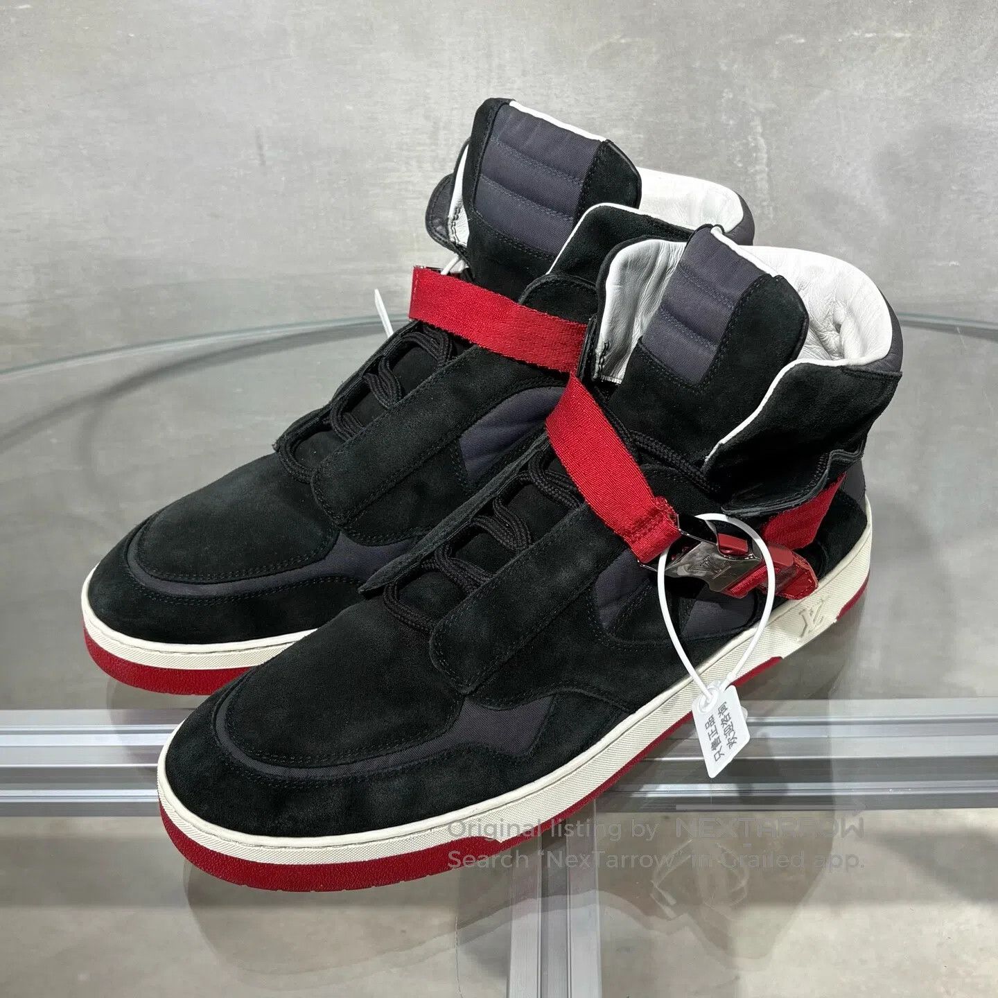Louis Vuitton Louis Vuitton Metal buckle Velcro High-top sports shoes Size US 9.5 / EU 42-43 - 1 Thumbnail