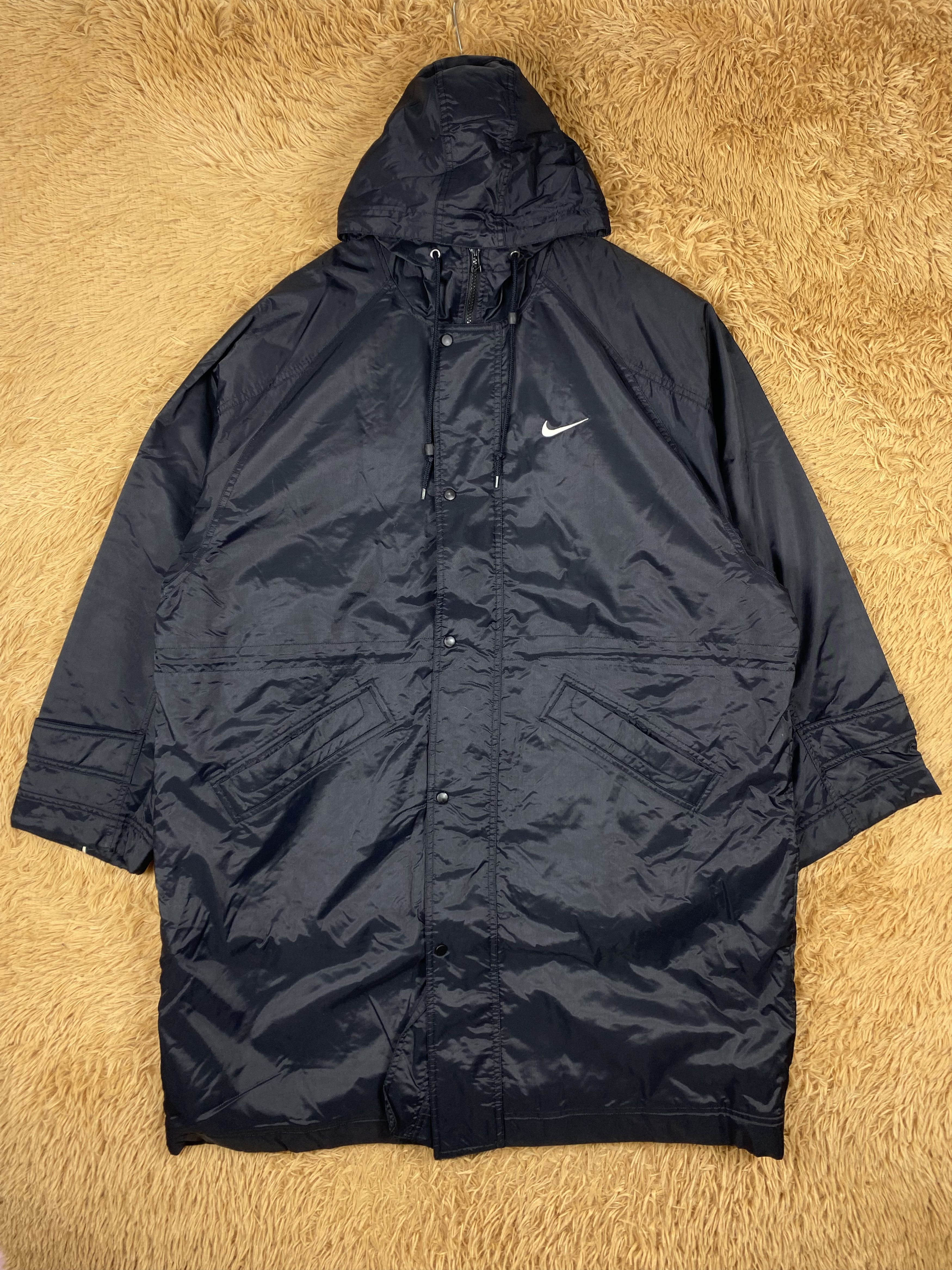 Nike Vintage Nike Fleece Lining Long Jacket DJ0974 Size US L / EU 52-54 / 3 - 1 Thumbnail