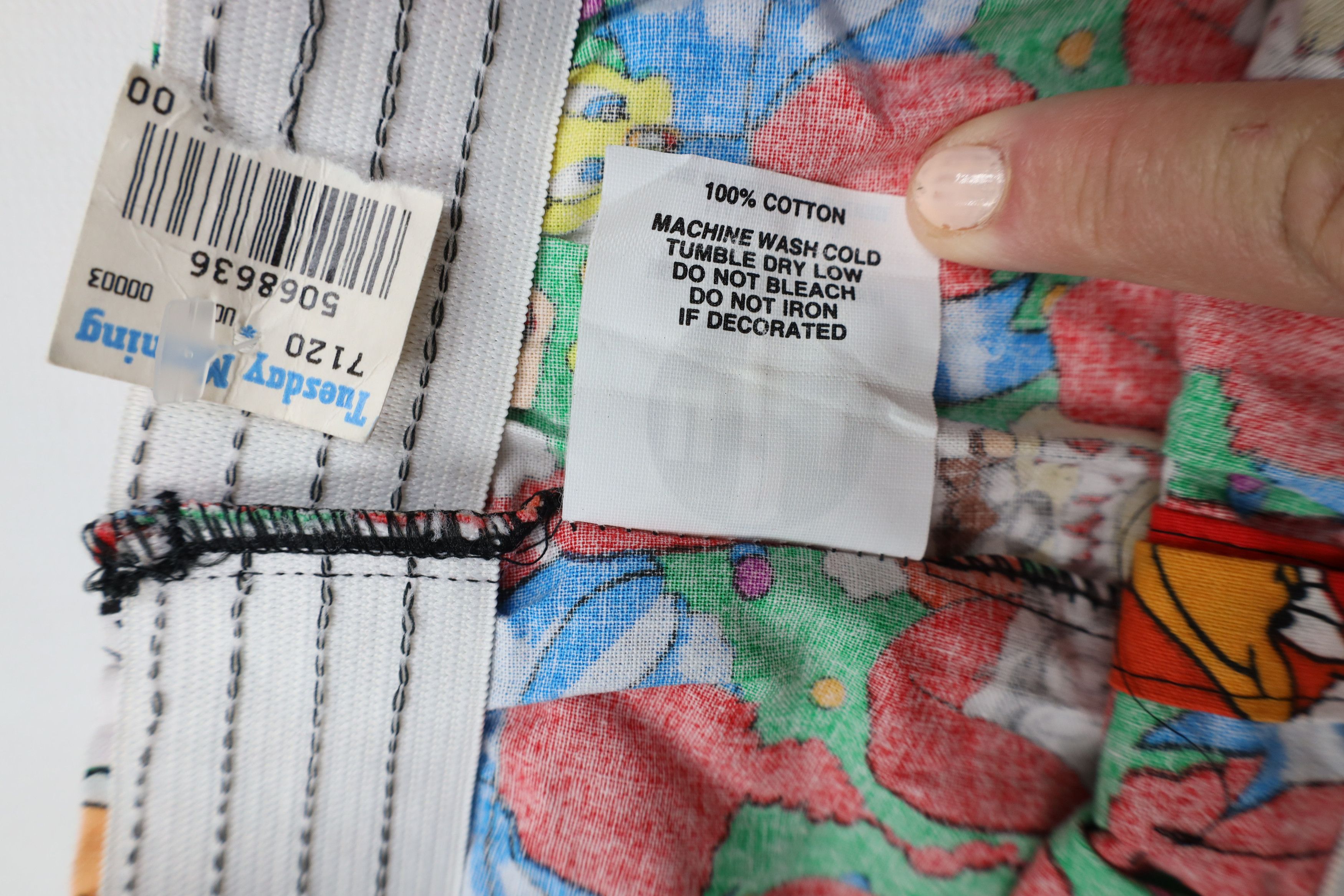 Vintage NOS Vintage 90s Looney Tunes Over Print Boxers Shorts USA Size US 36 / EU 52 - 8 Thumbnail