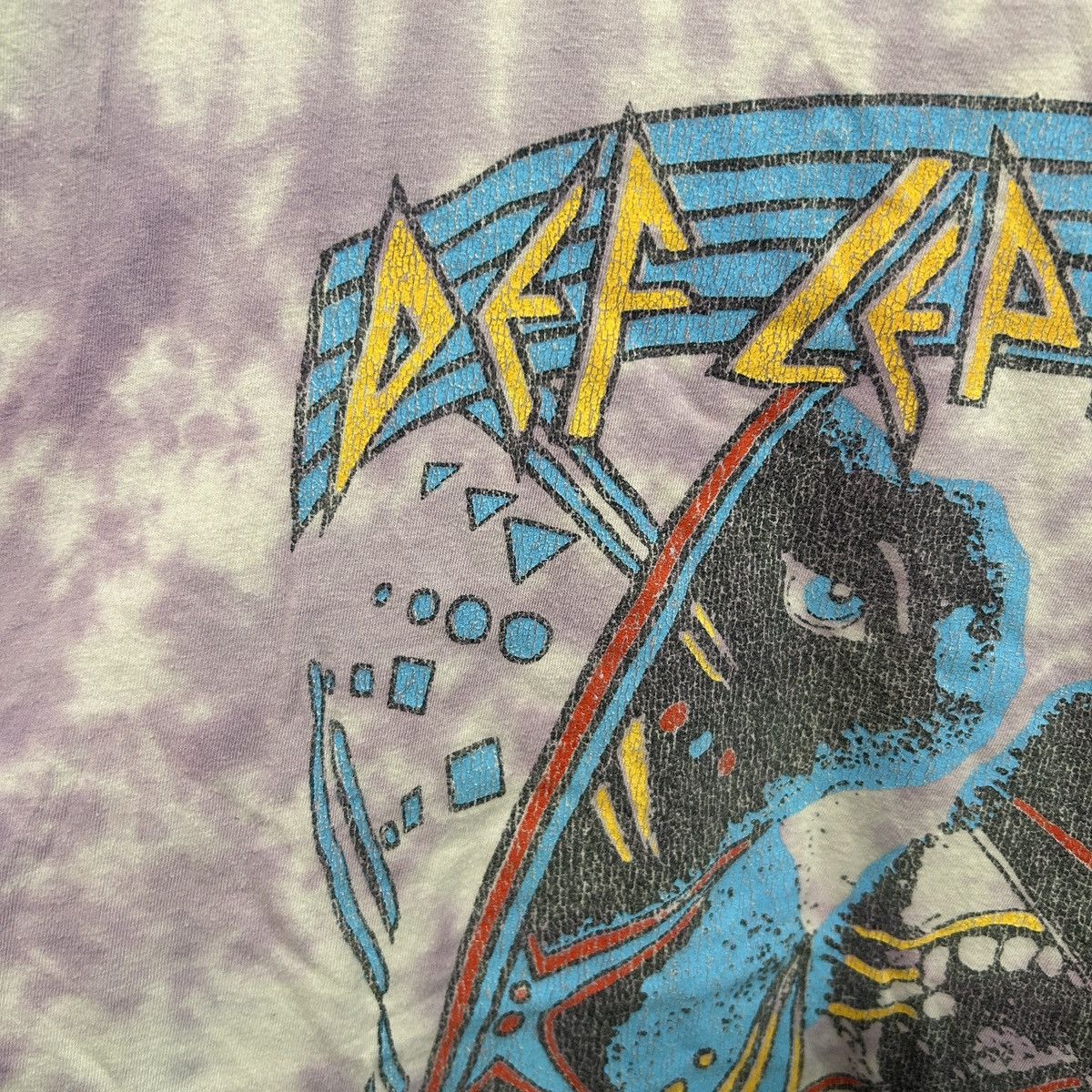 Def Leppard Def Leppard Hysteria Purple Tie Dye Tshirt Size XL - "Peggy" Size US XL / EU 56 / 4 - 12 Thumbnail