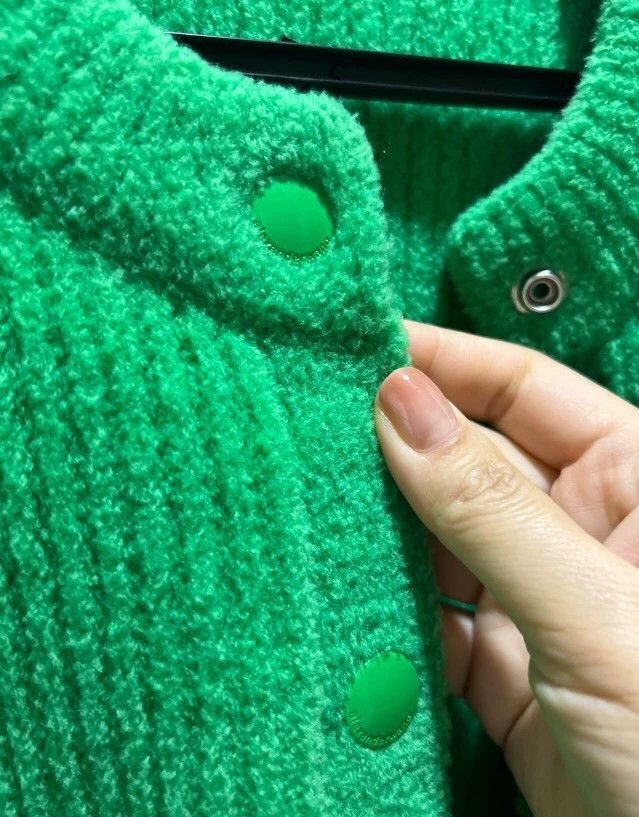 Alexander Wang Alexander Wang Green Cardigan Sweater- Size XS / US 0-2 / IT 36-38 - 2 Thumbnail